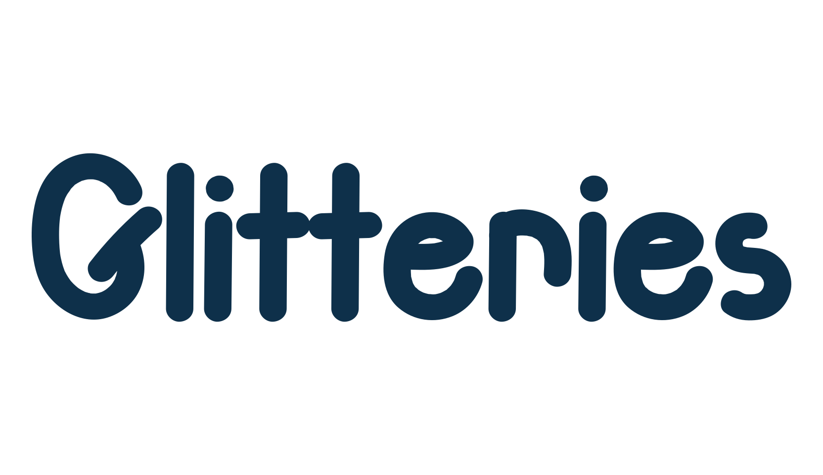 Glitteries, groovy font preview