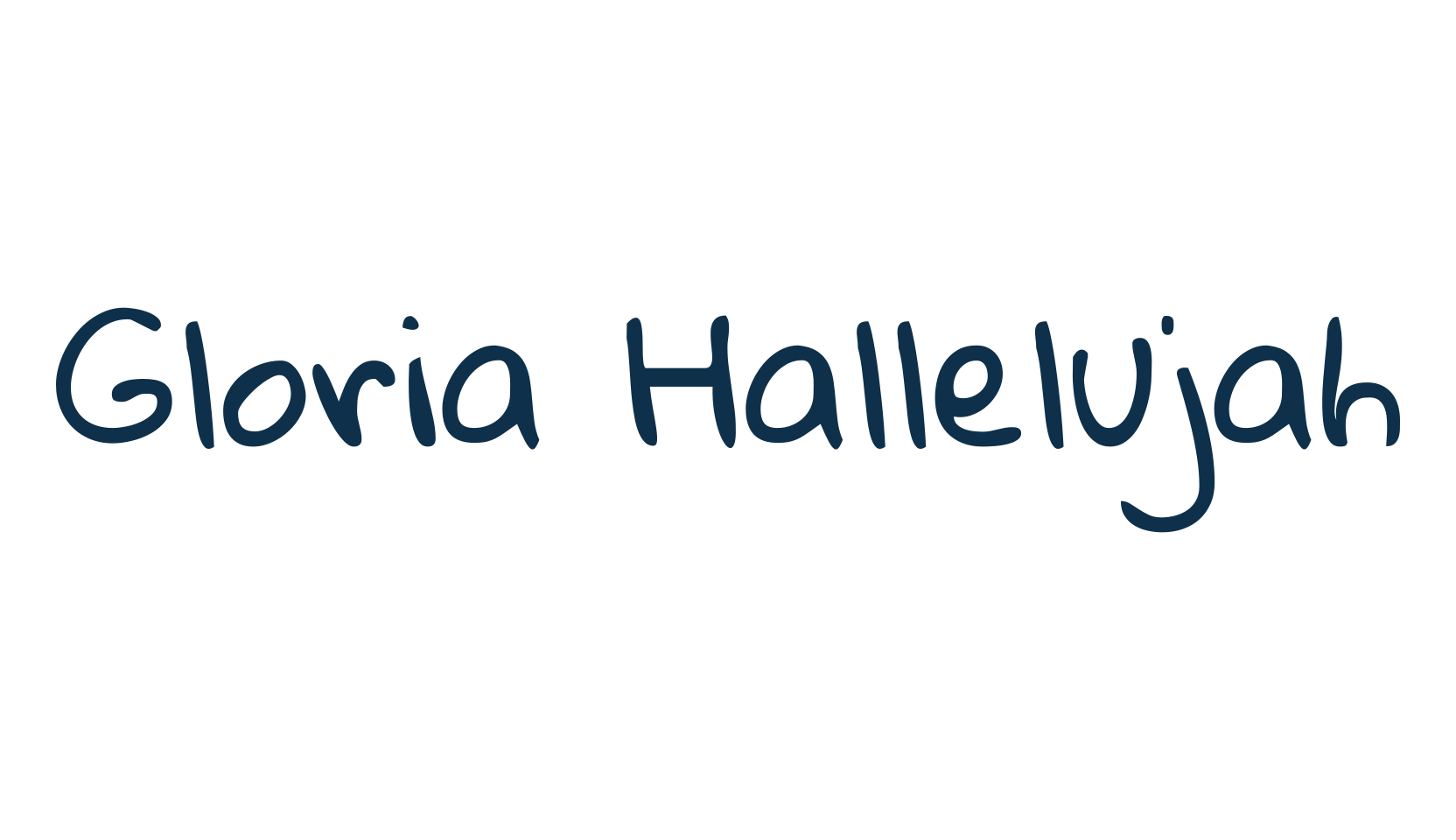 Gloria Hallelujah, script handwritten fancy decorative calligraphy font preview