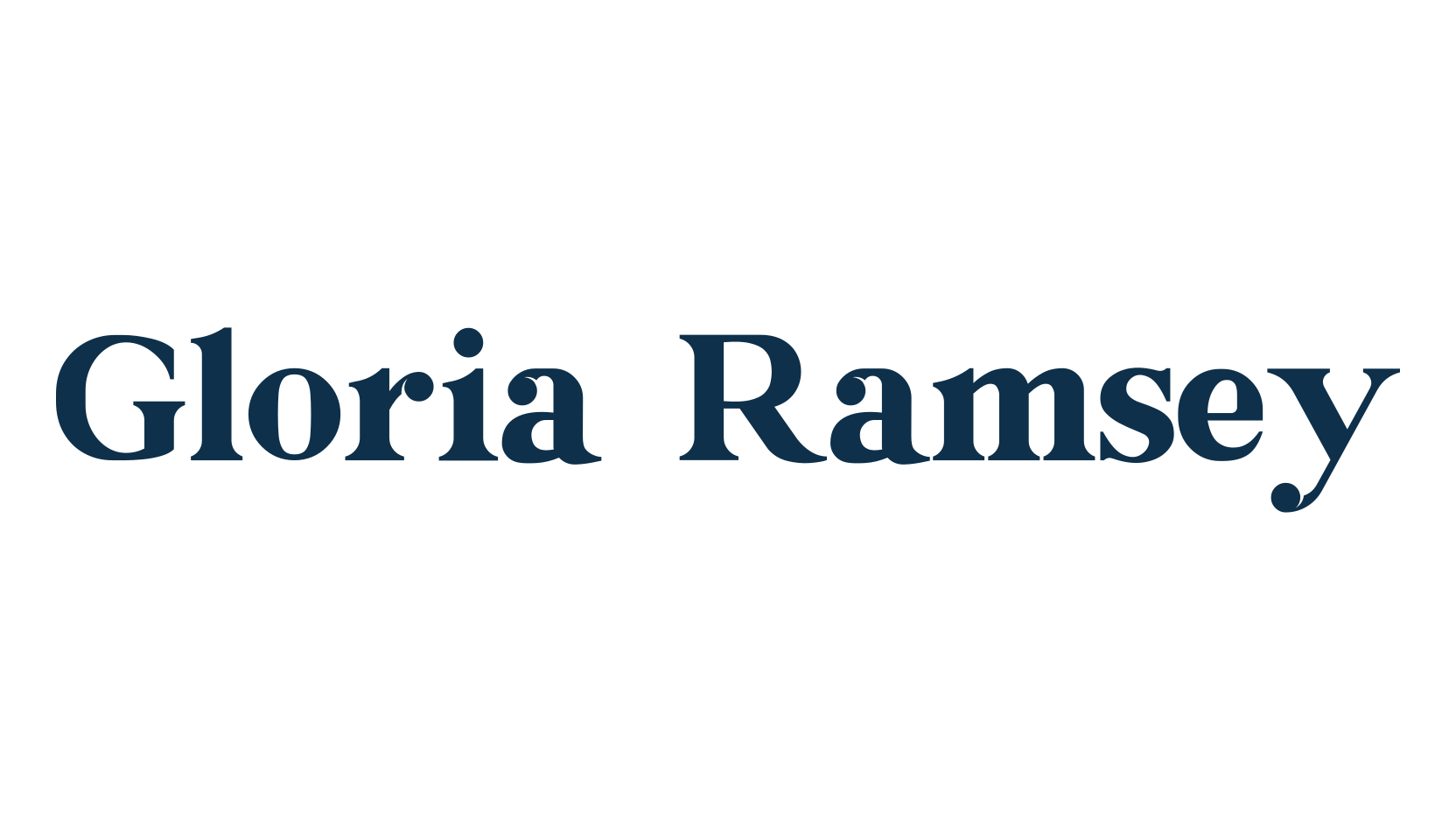 Gloria Ramsey, basic serif font preview