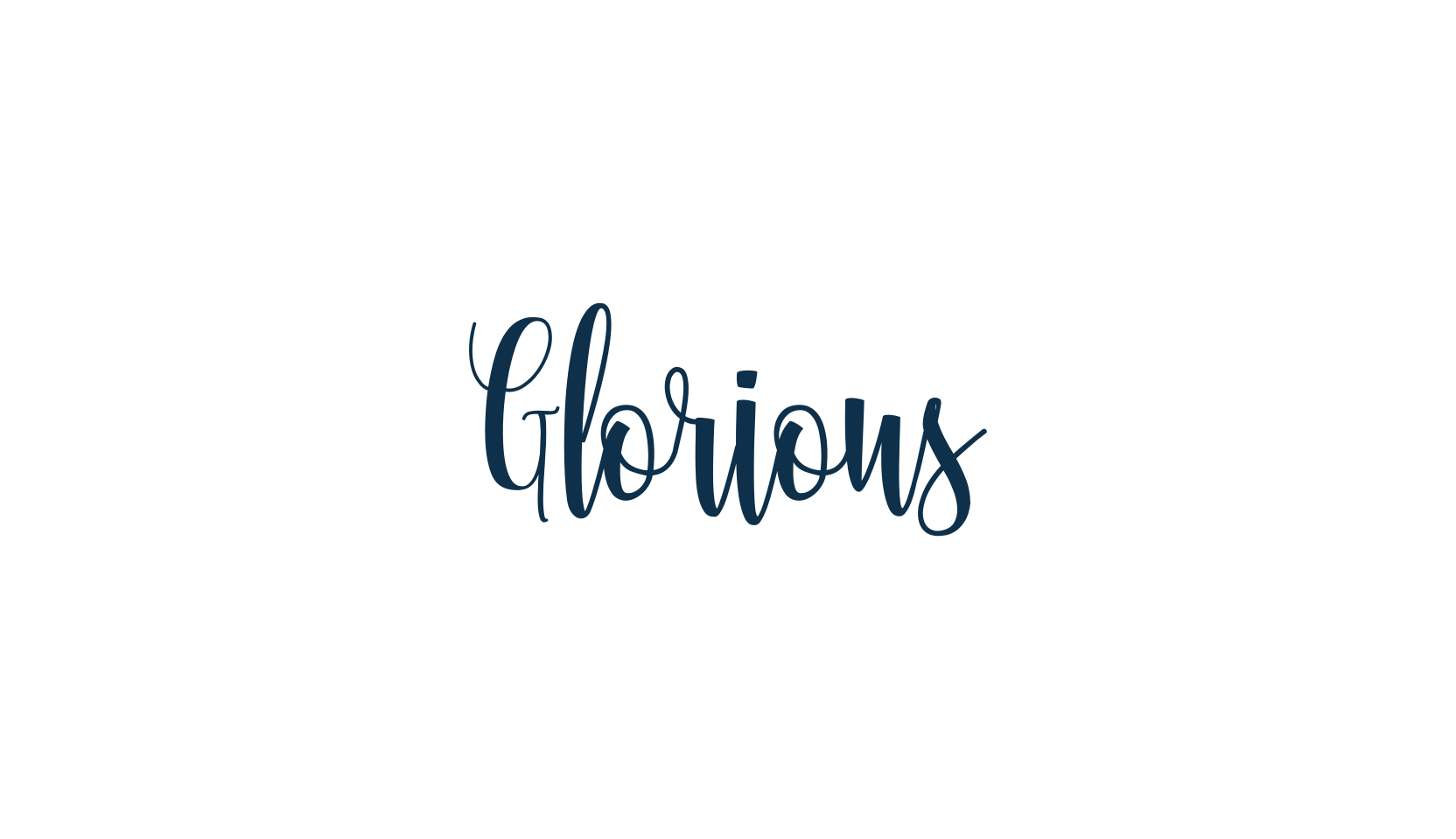 Glorious (glorious), script calligraphy fancy decorative font preview