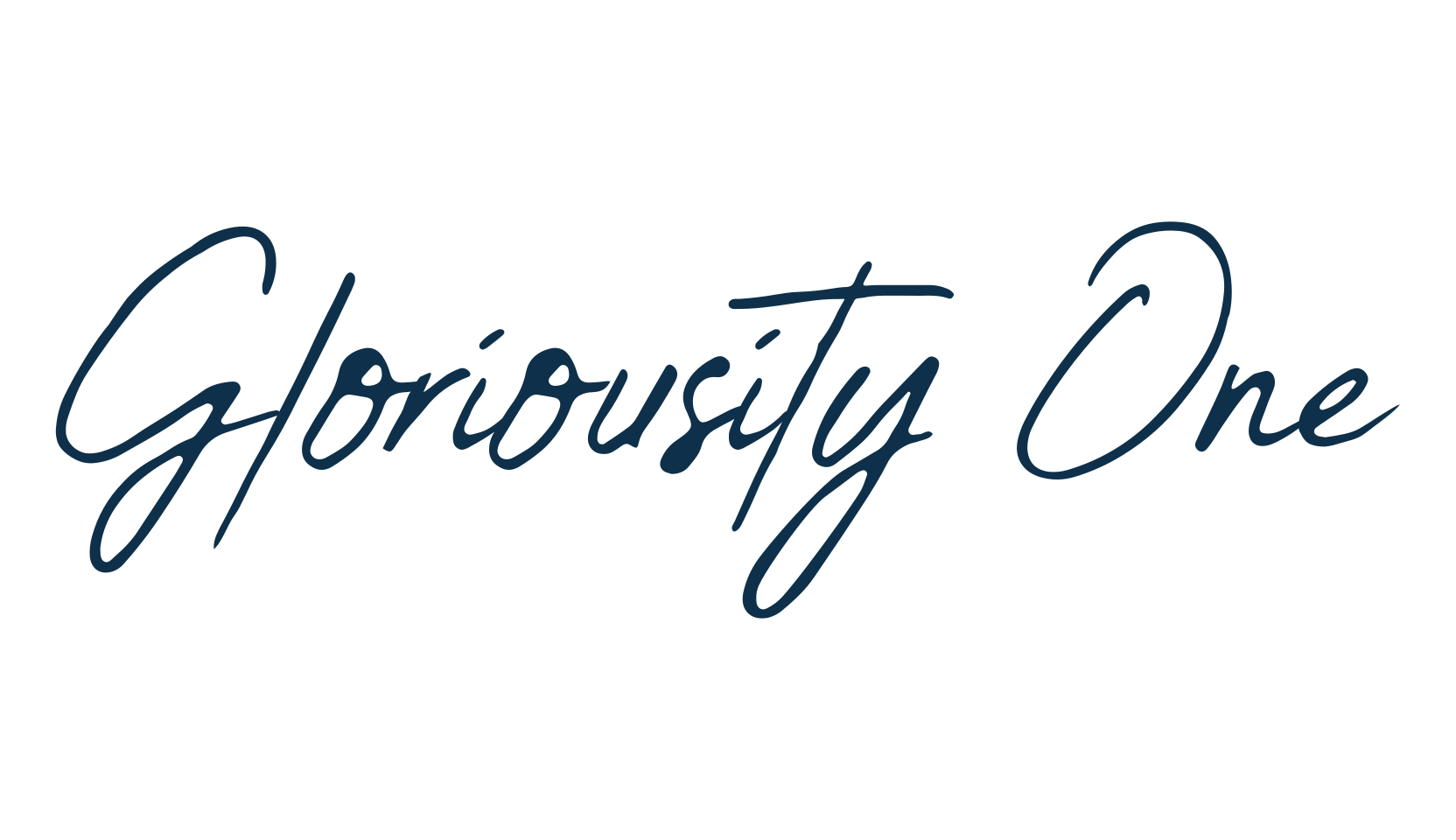 Gloriousity One, script handwritten fancy decorative calligraphy font preview