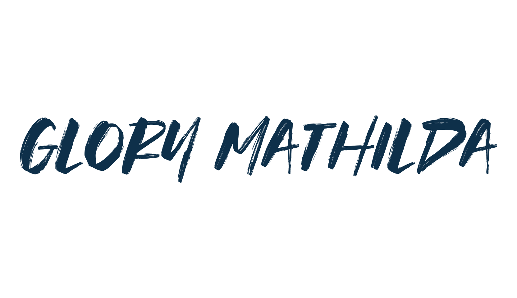 Glory Mathilda, script brush fancy decorative calligraphy font preview