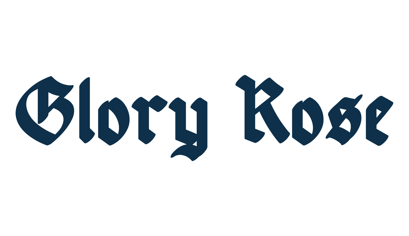 Glory Rose, gothic modern font preview