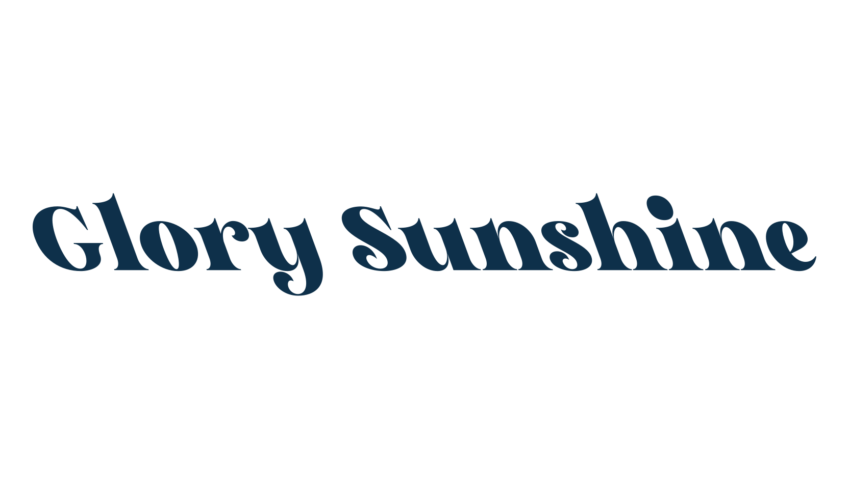 Glory Sunshine, serif font preview