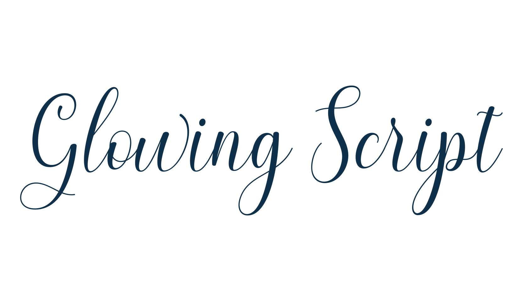 Glowing Script, script calligraphy fancy decorative font preview