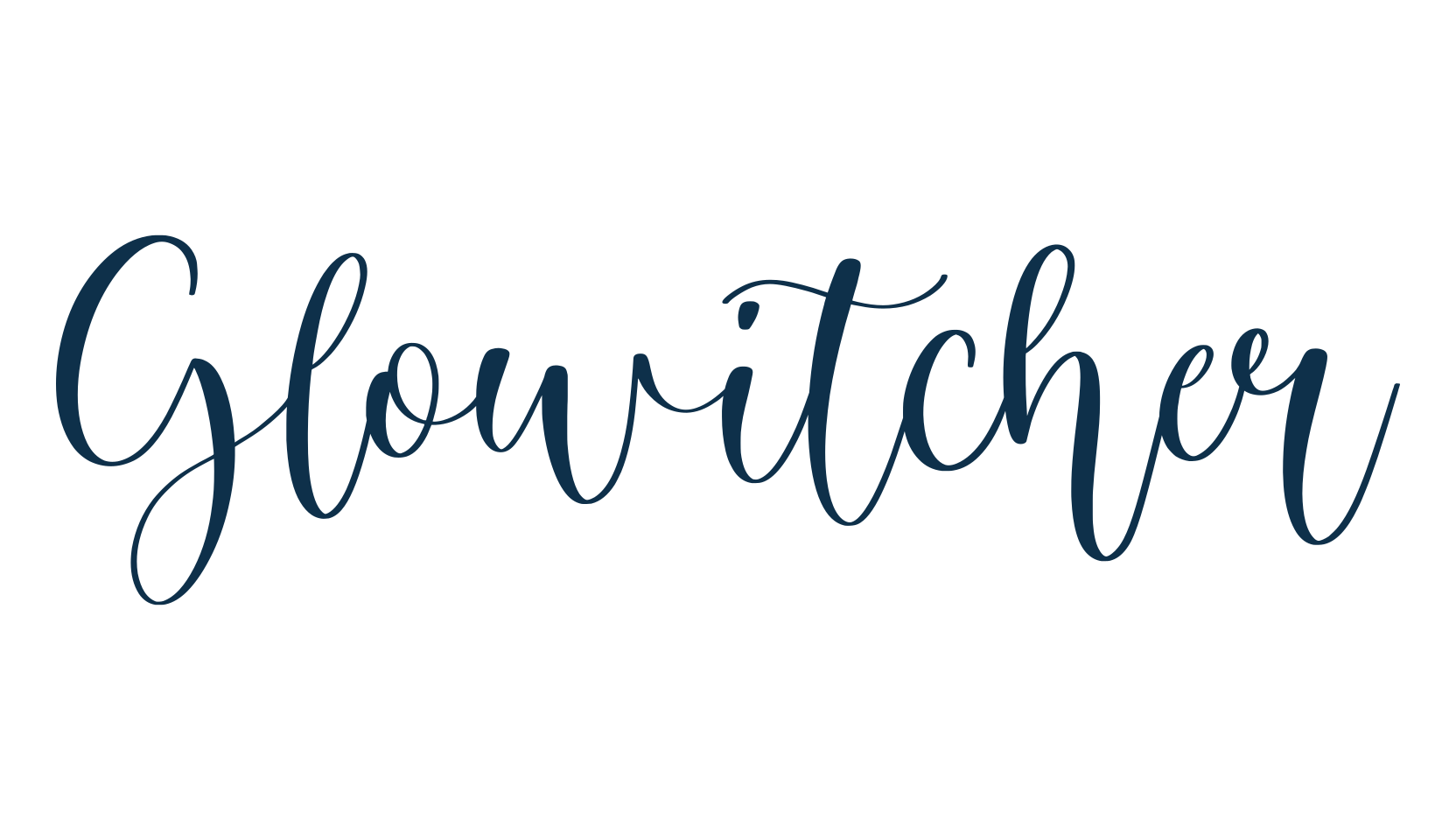 Glowitcher, handwriting font preview