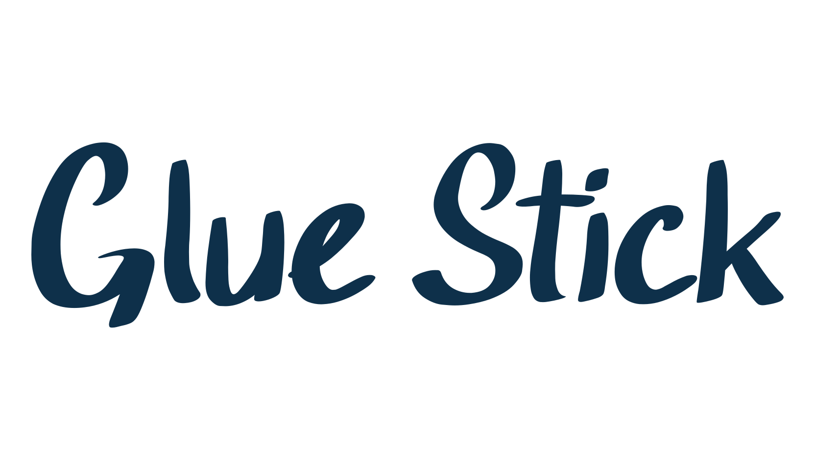 Glue Stick, script handwritten fancy decorative calligraphy font preview