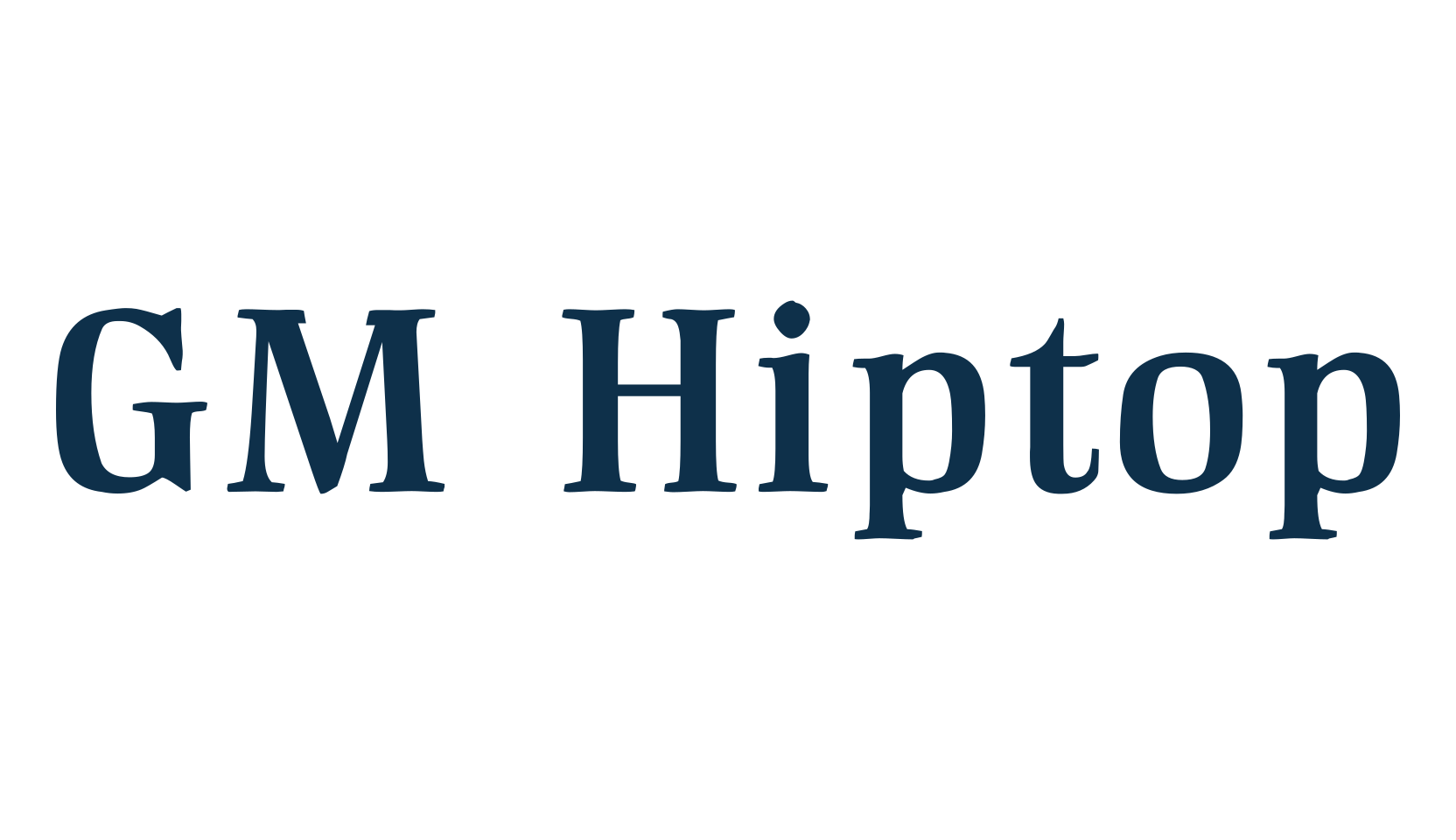 GM Hiptop, serif font preview