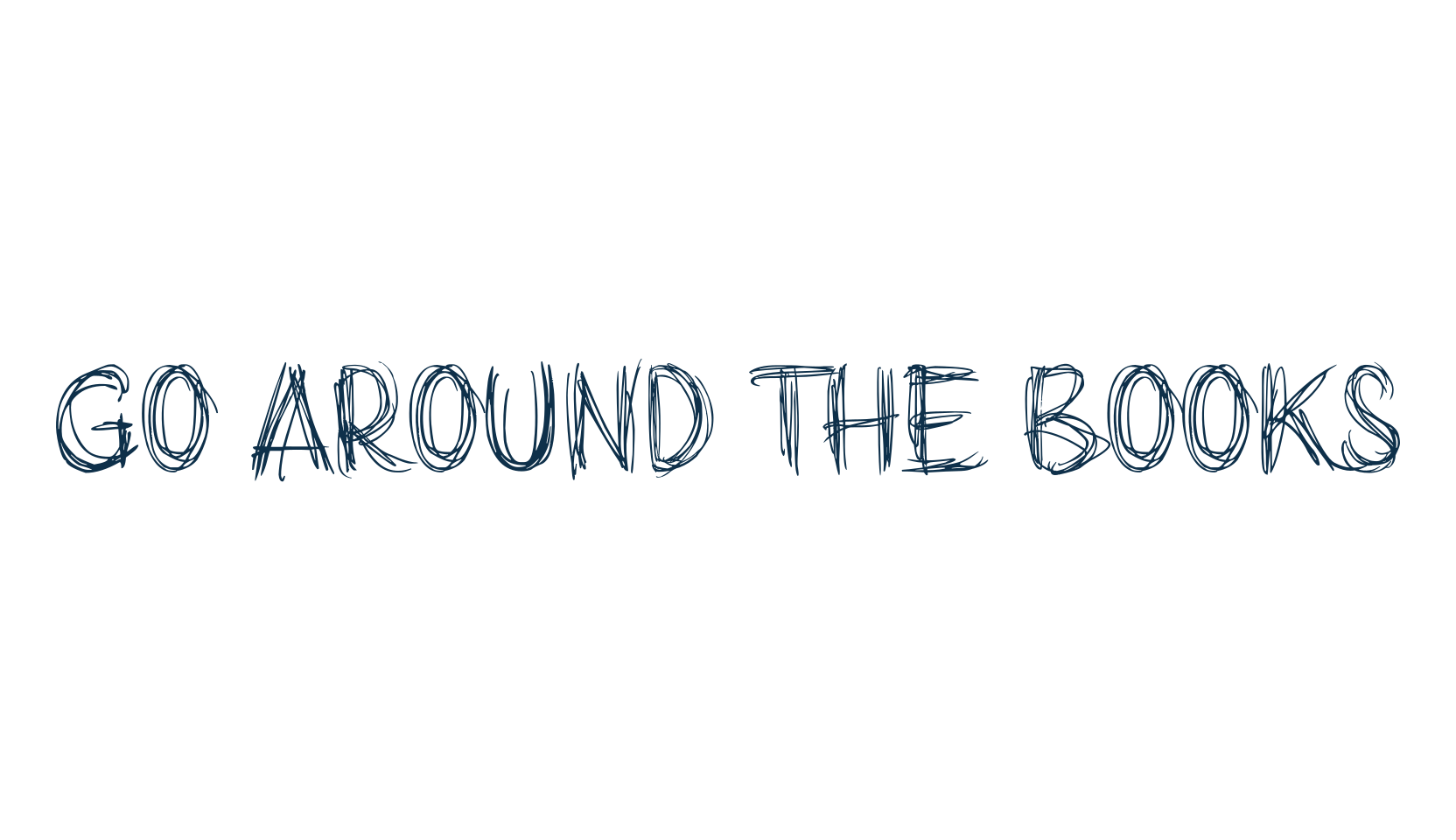 Go around the books, script trash fancy decorative calligraphy font preview
