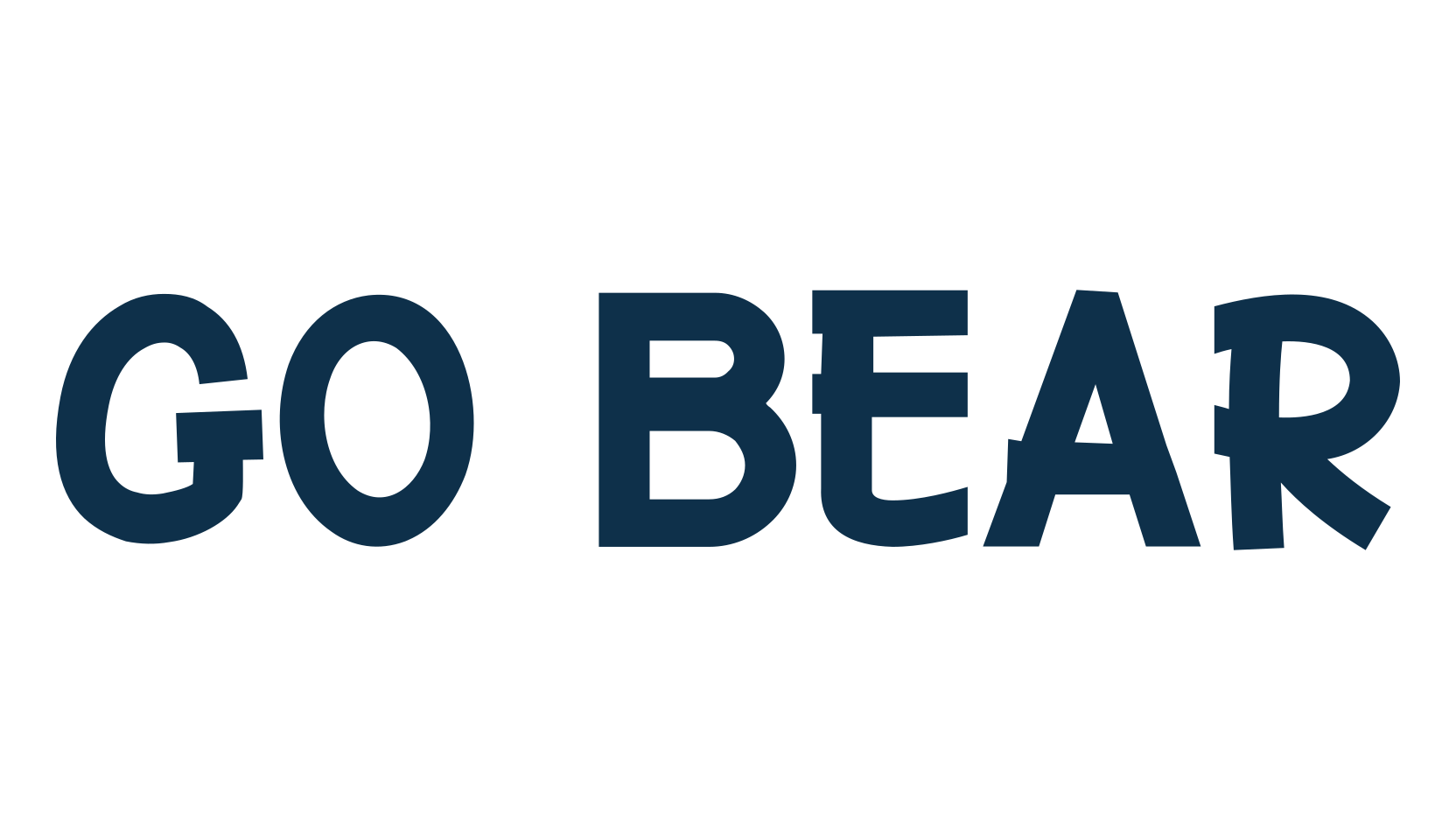 Go Bear, cartoon font preview
