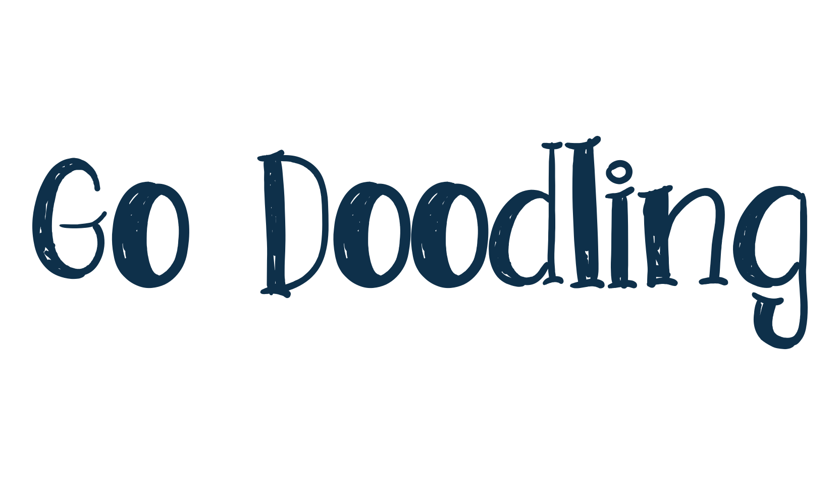 Go Doodling, fancy cartoon decorative font preview