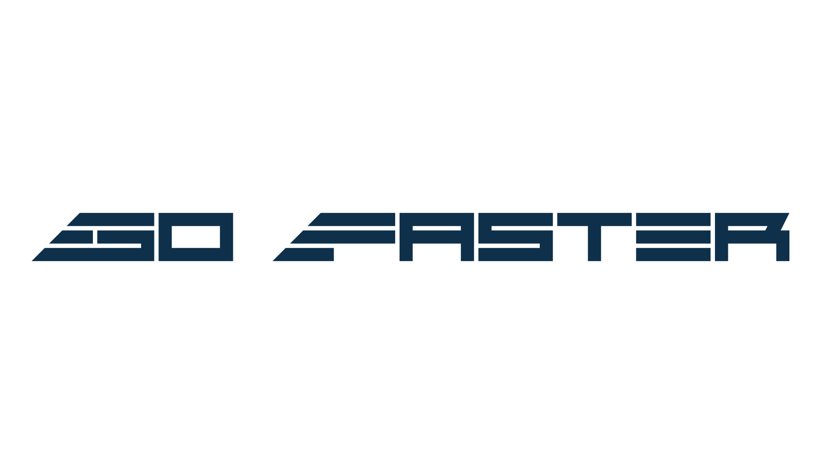 Go Faster, sci-fi font preview
