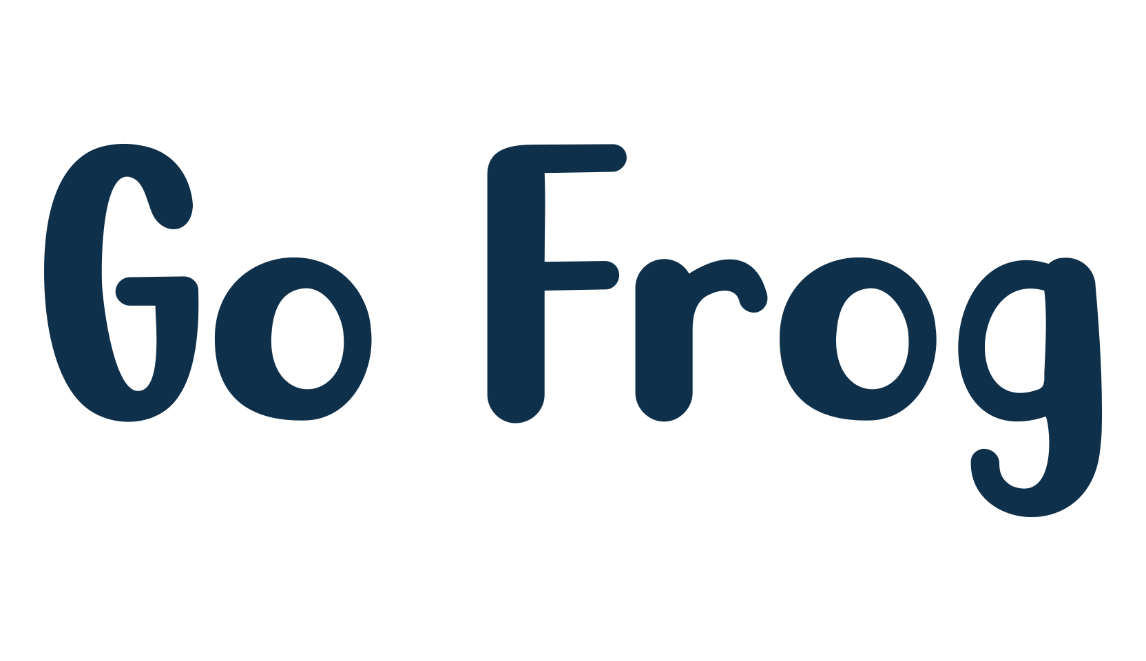 Go Frog, fancy cartoon decorative font preview