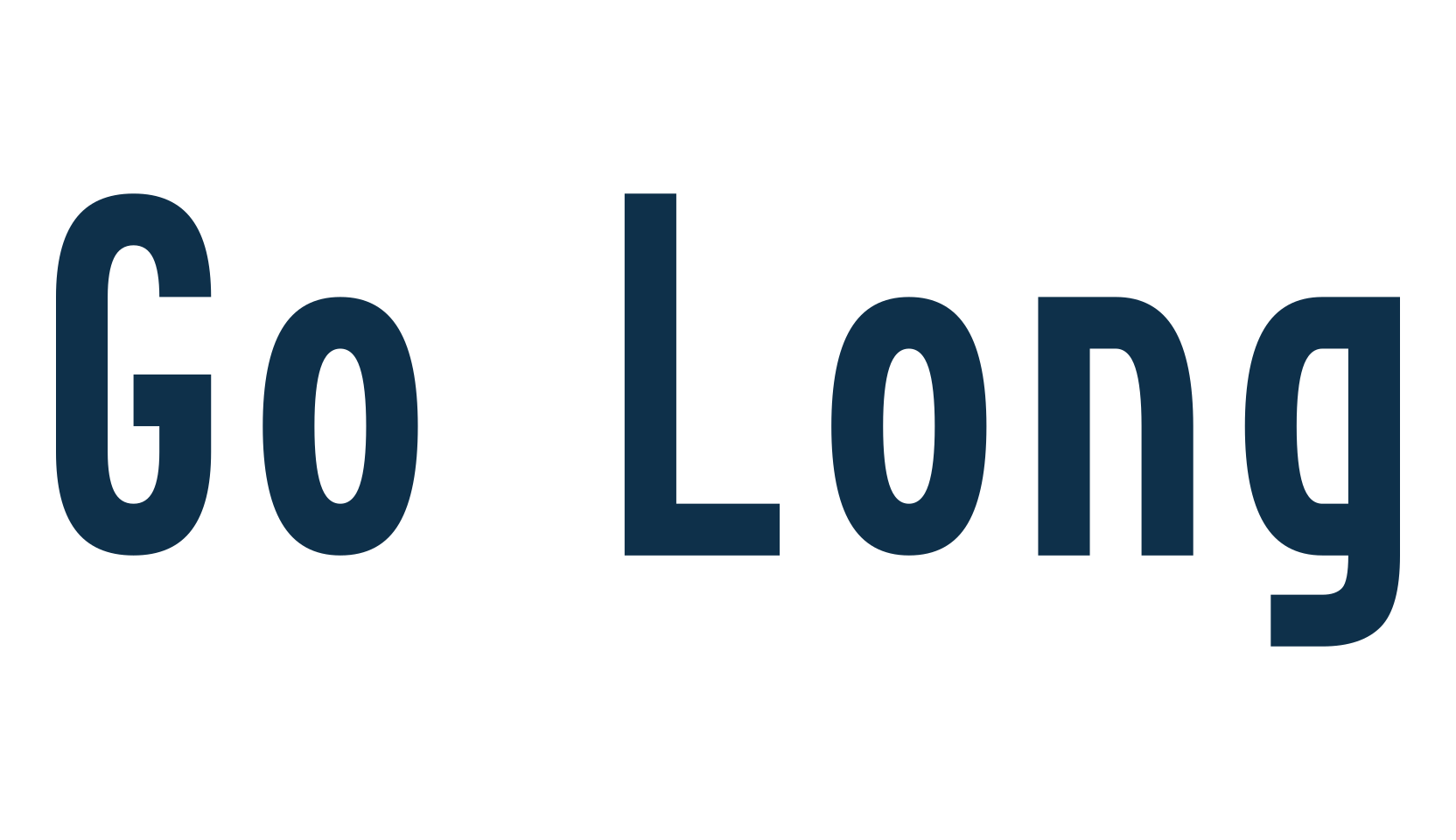 Go Long, sans serif font preview