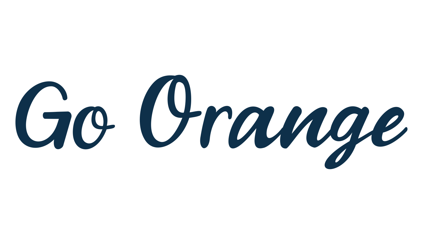 Go Orange, fancy various decorative script calligraphy font preview