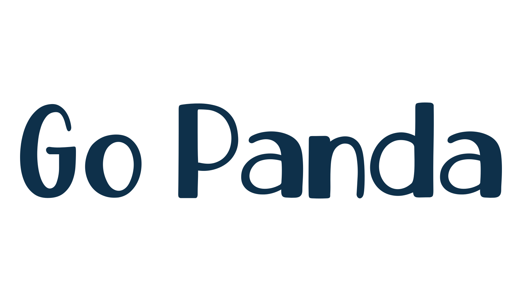 Go Panda, fancy cartoon decorative font preview
