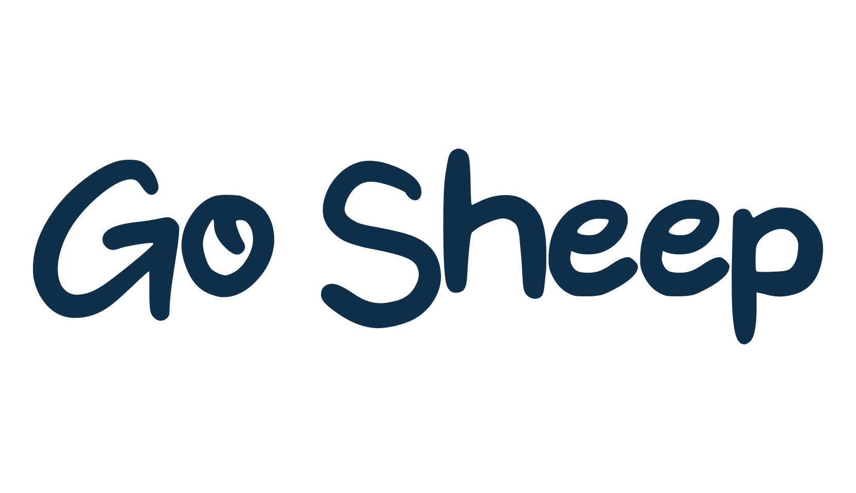 Go Sheep, cartoon font preview