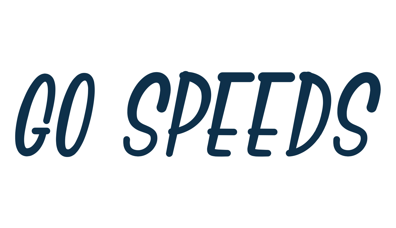 Go Speeds, fancy cartoon decorative comic font preview