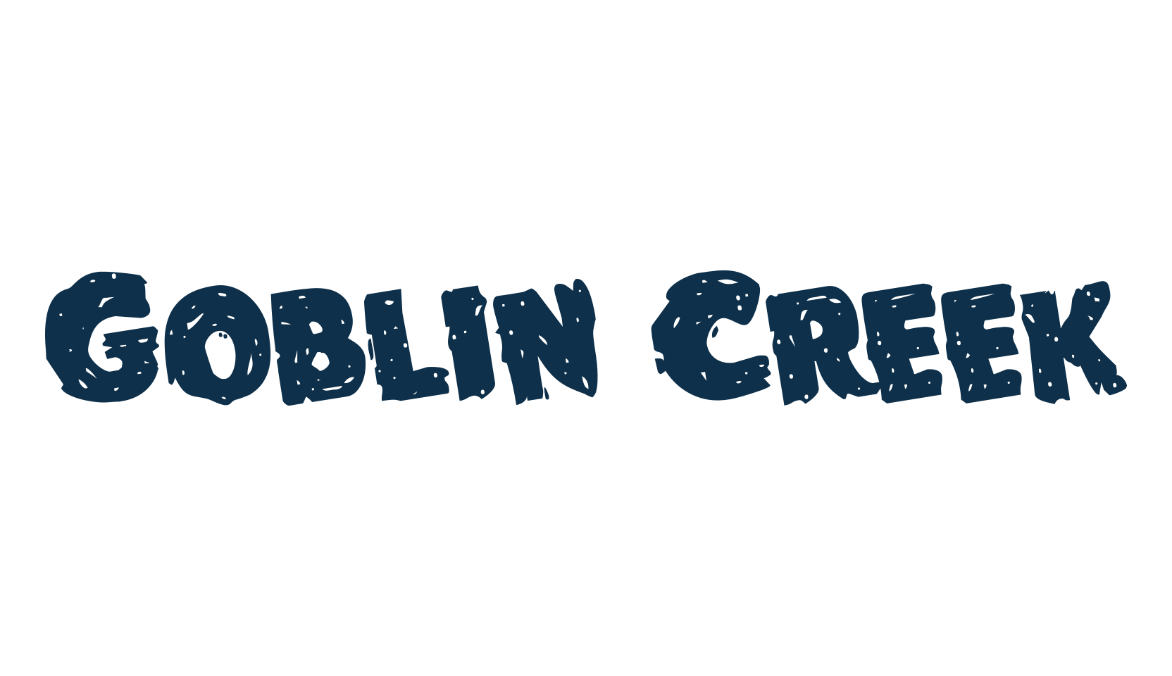 Goblin Creek, halloween font preview