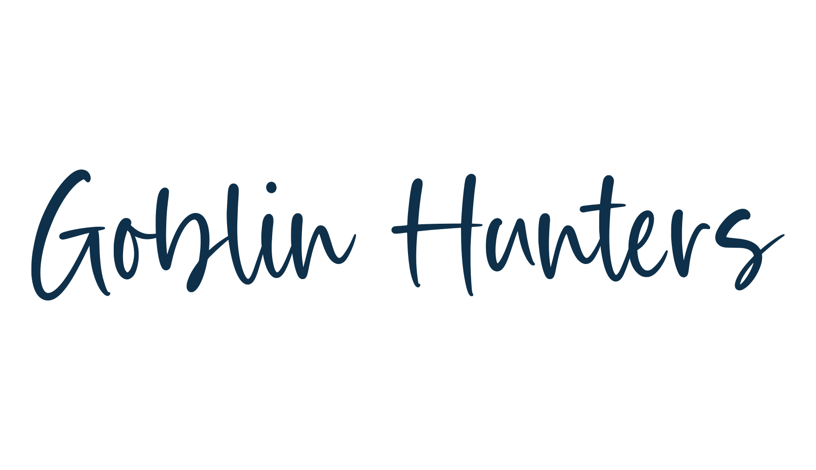 Goblin Hunters, handwriting font preview