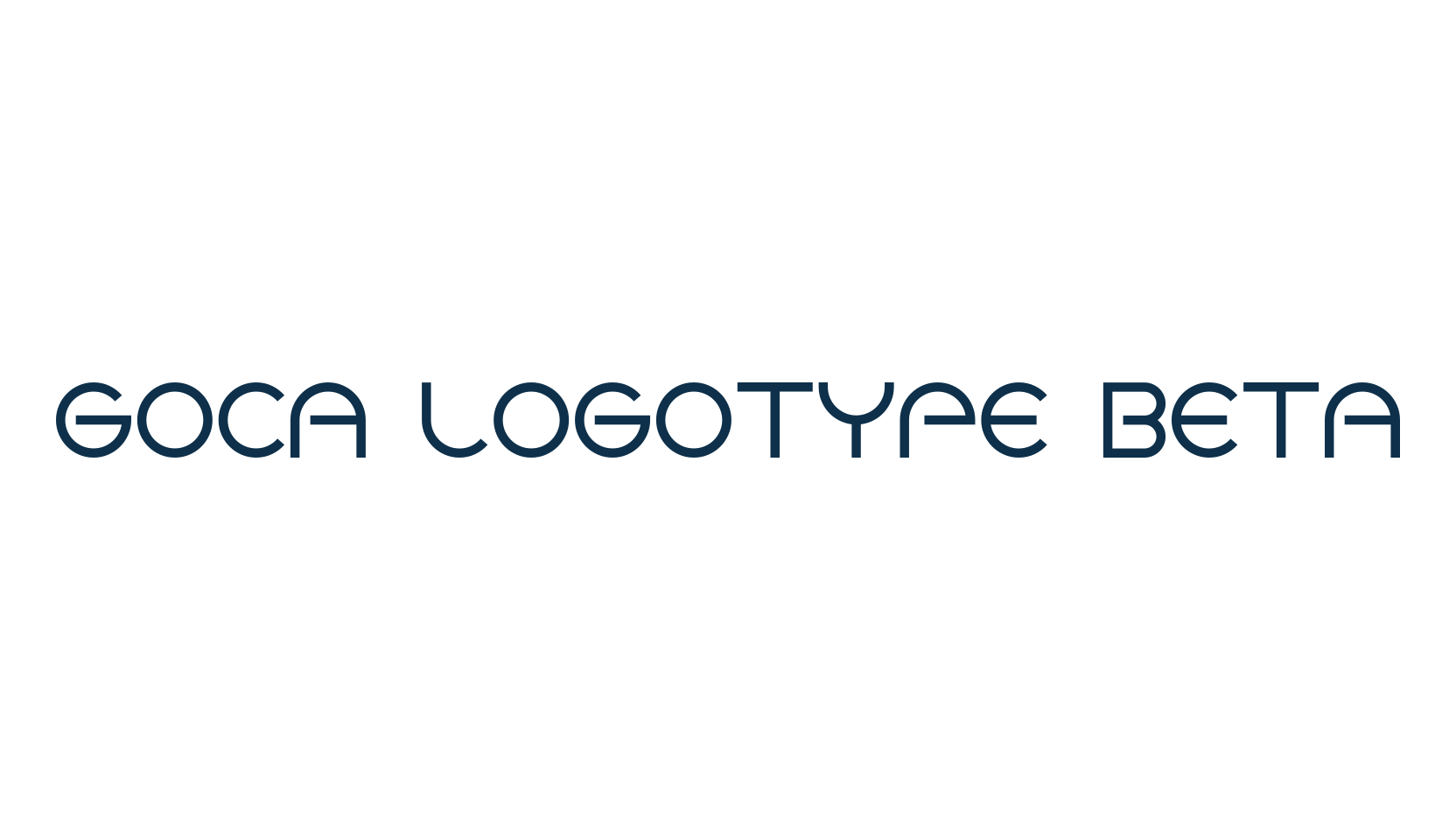 Goca Logotype Beta, sans serif font preview
