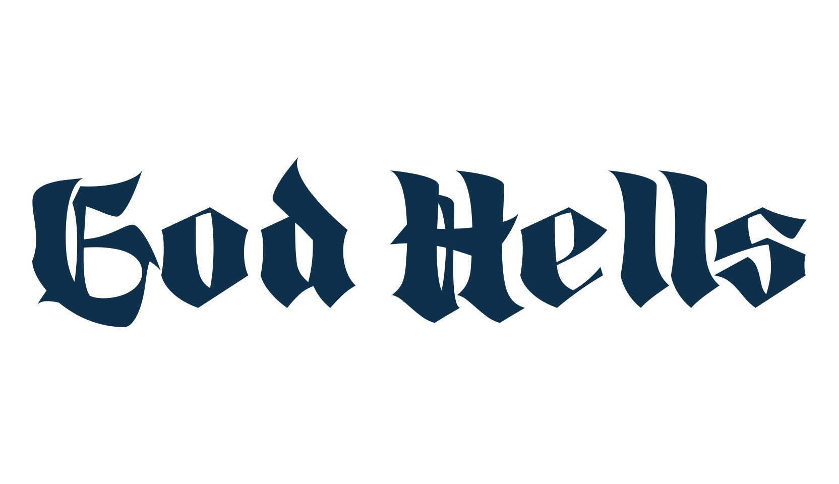 God Hells, modern font preview