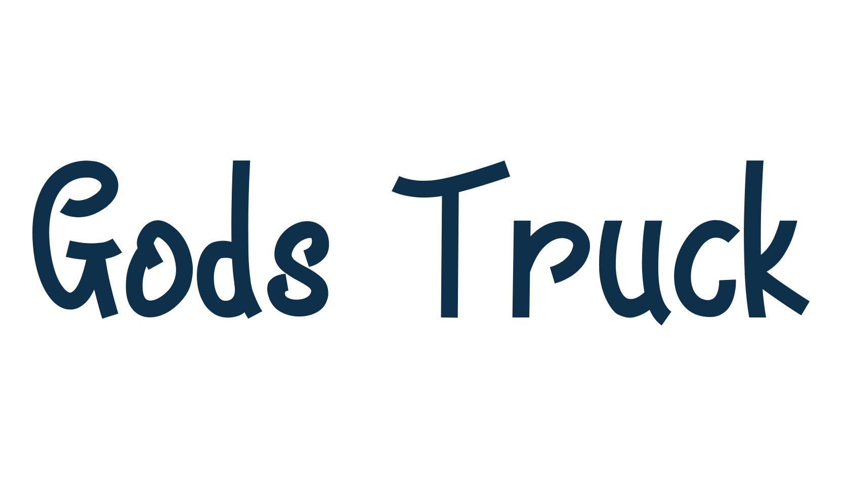 Gods Truck, fancy decorative font preview