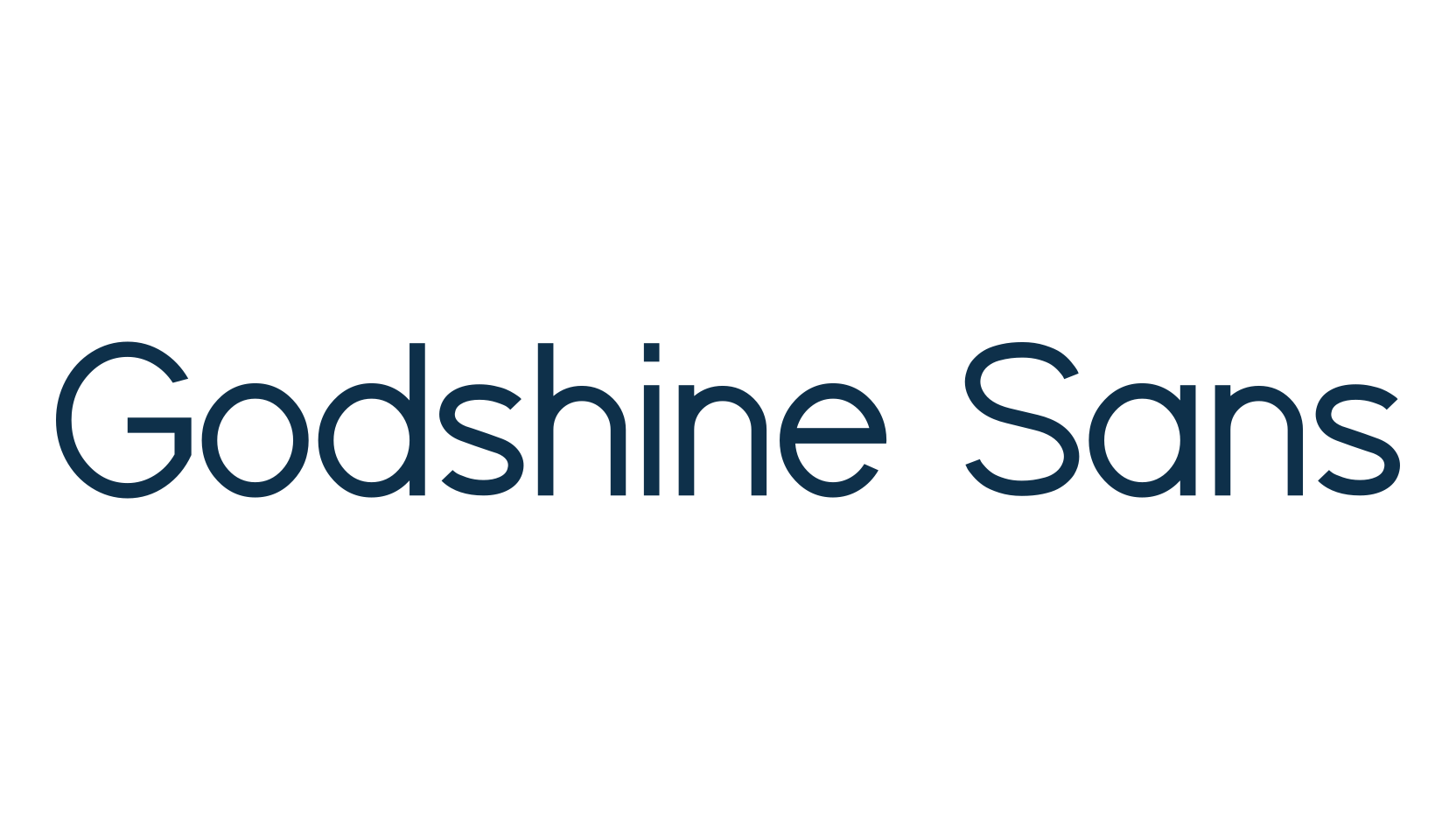 Godshine Sans, sans serif font preview