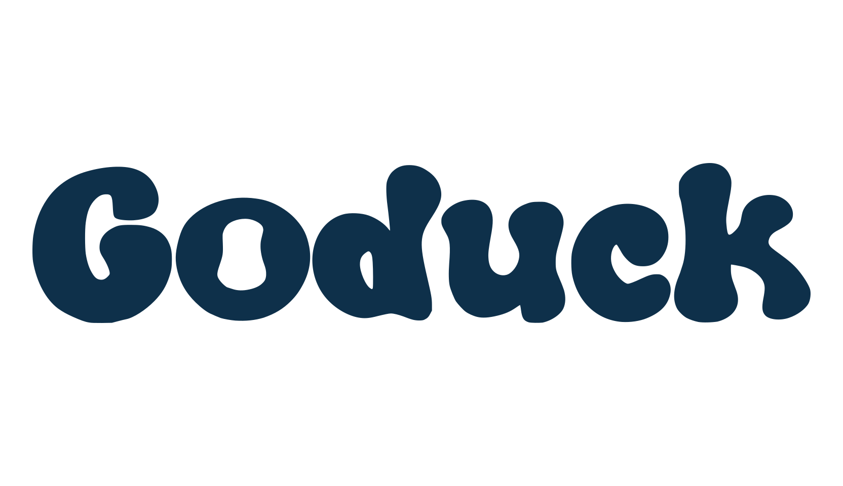 Goduck, groovy font preview