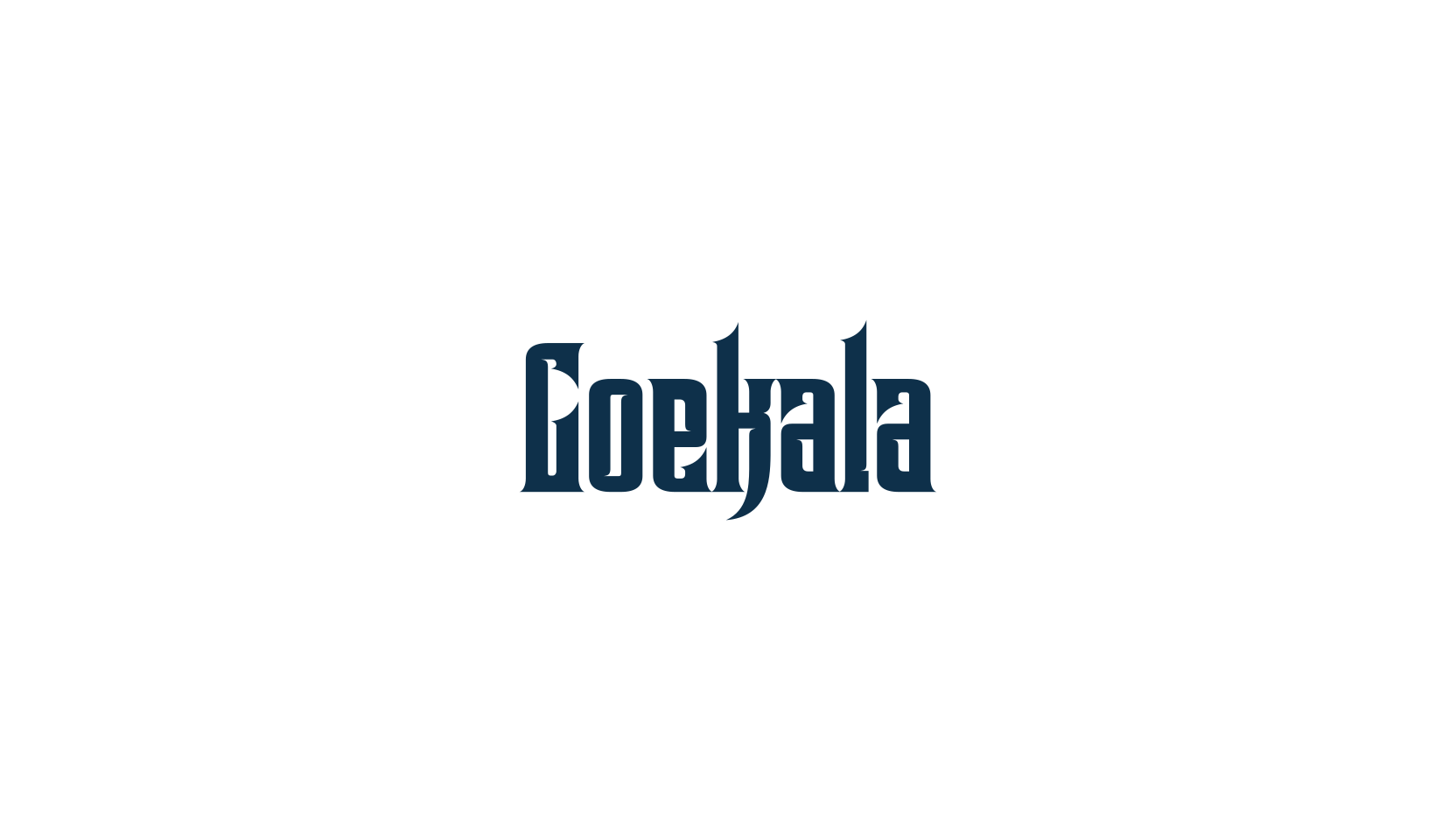 Goekala, gothic modern font preview
