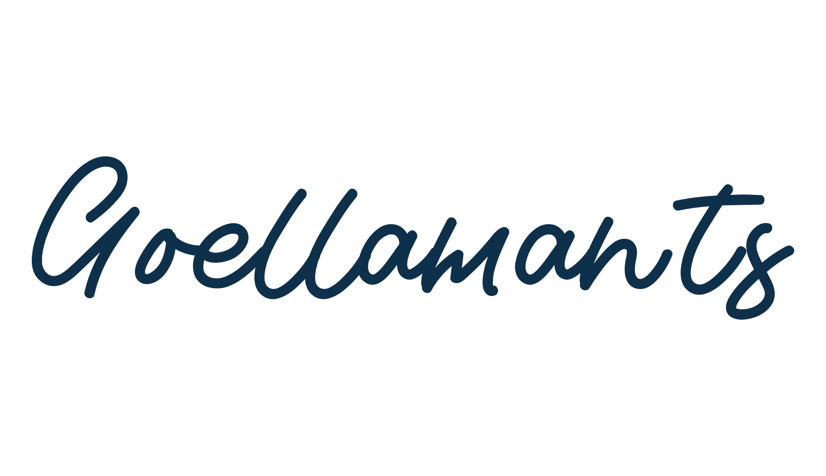 Goellamants, script handwritten fancy decorative calligraphy font preview