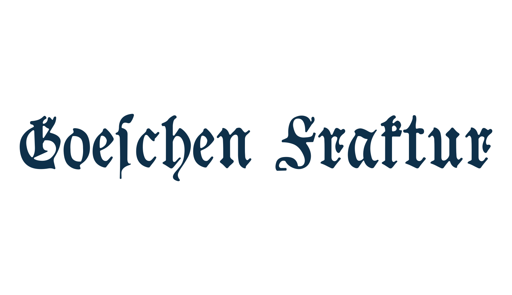 Goeschen Fraktur, medieval font preview