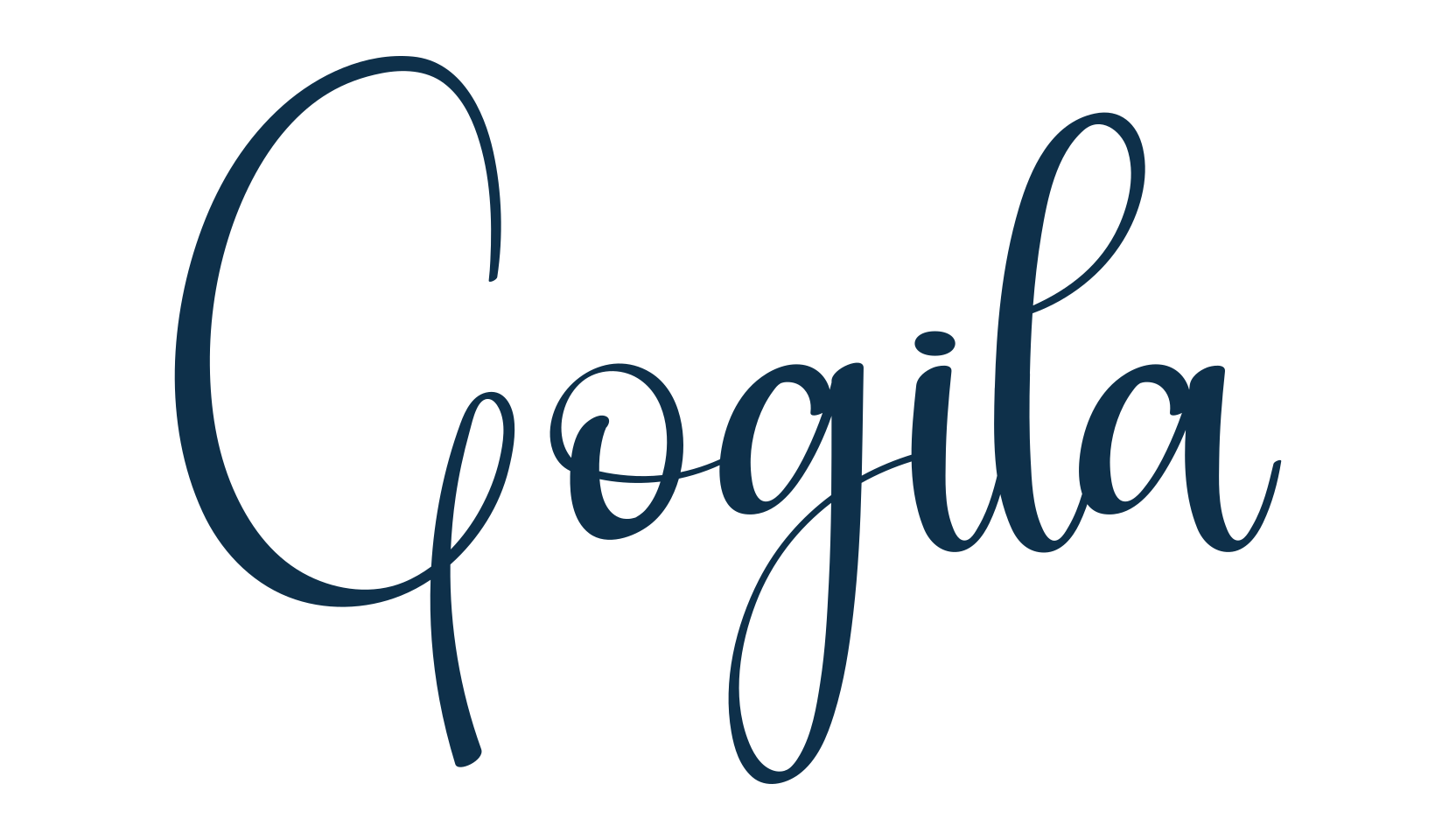 Gogila, fancy decorative font preview