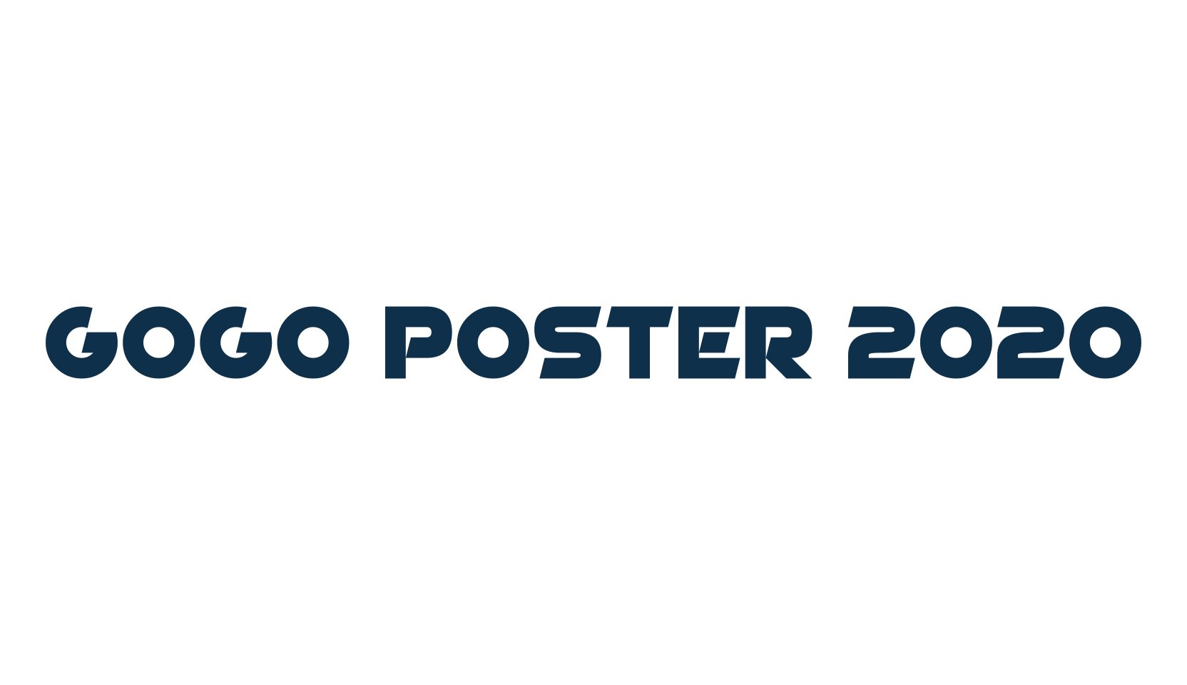GoGo Poster 2020, fancy various techno sci-fi font preview