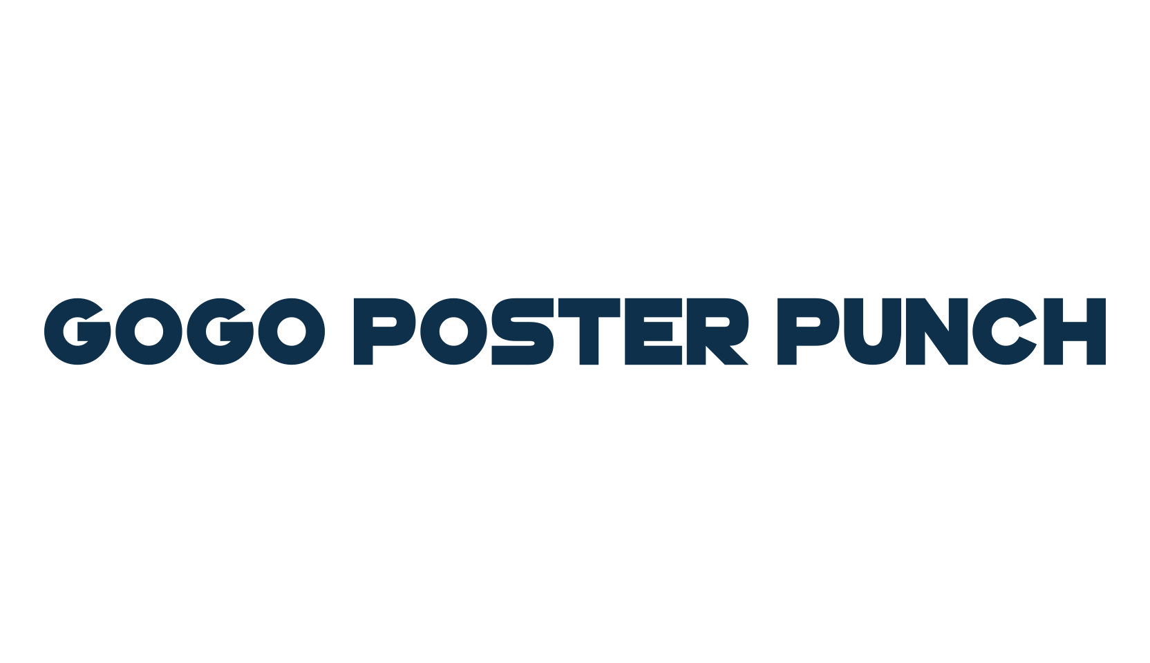 GoGo Poster Punch, basic sans serif font preview