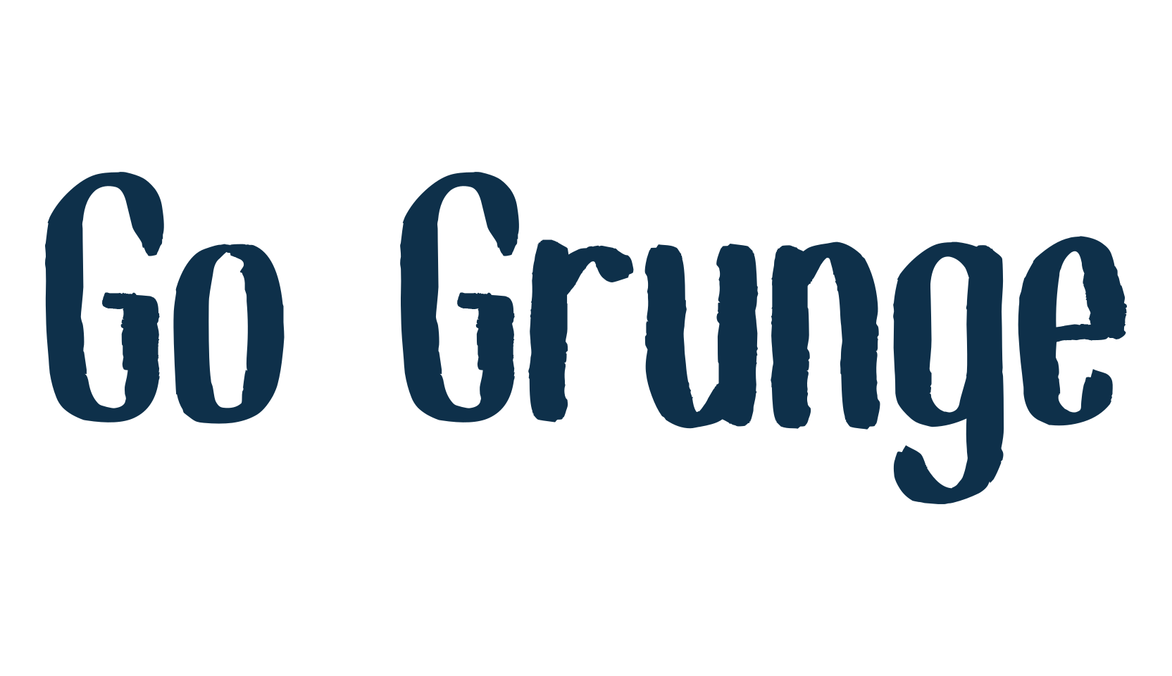 Go Grunge, eroded font preview