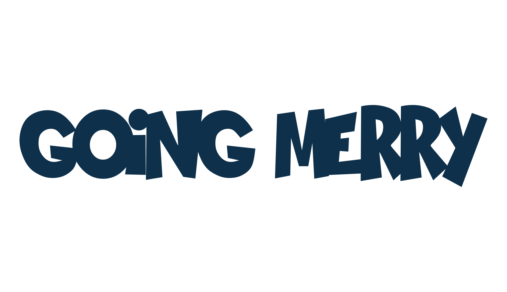 Going Merry, fancy cartoon decorative font preview