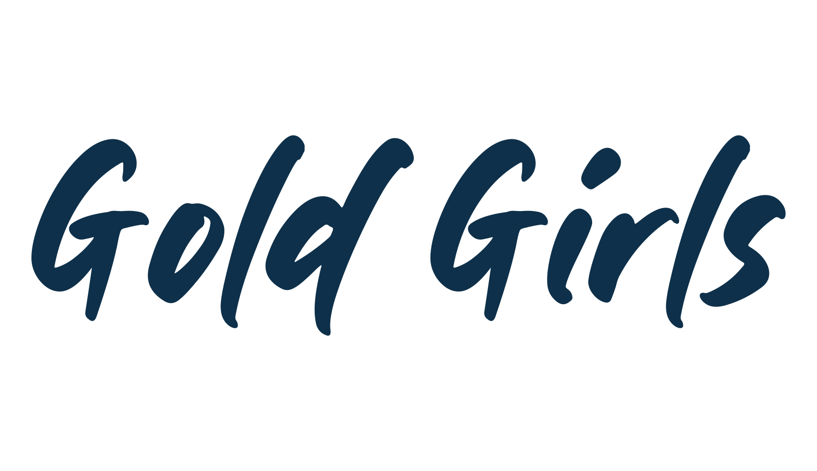 Gold Girls, script brush fancy decorative calligraphy font preview