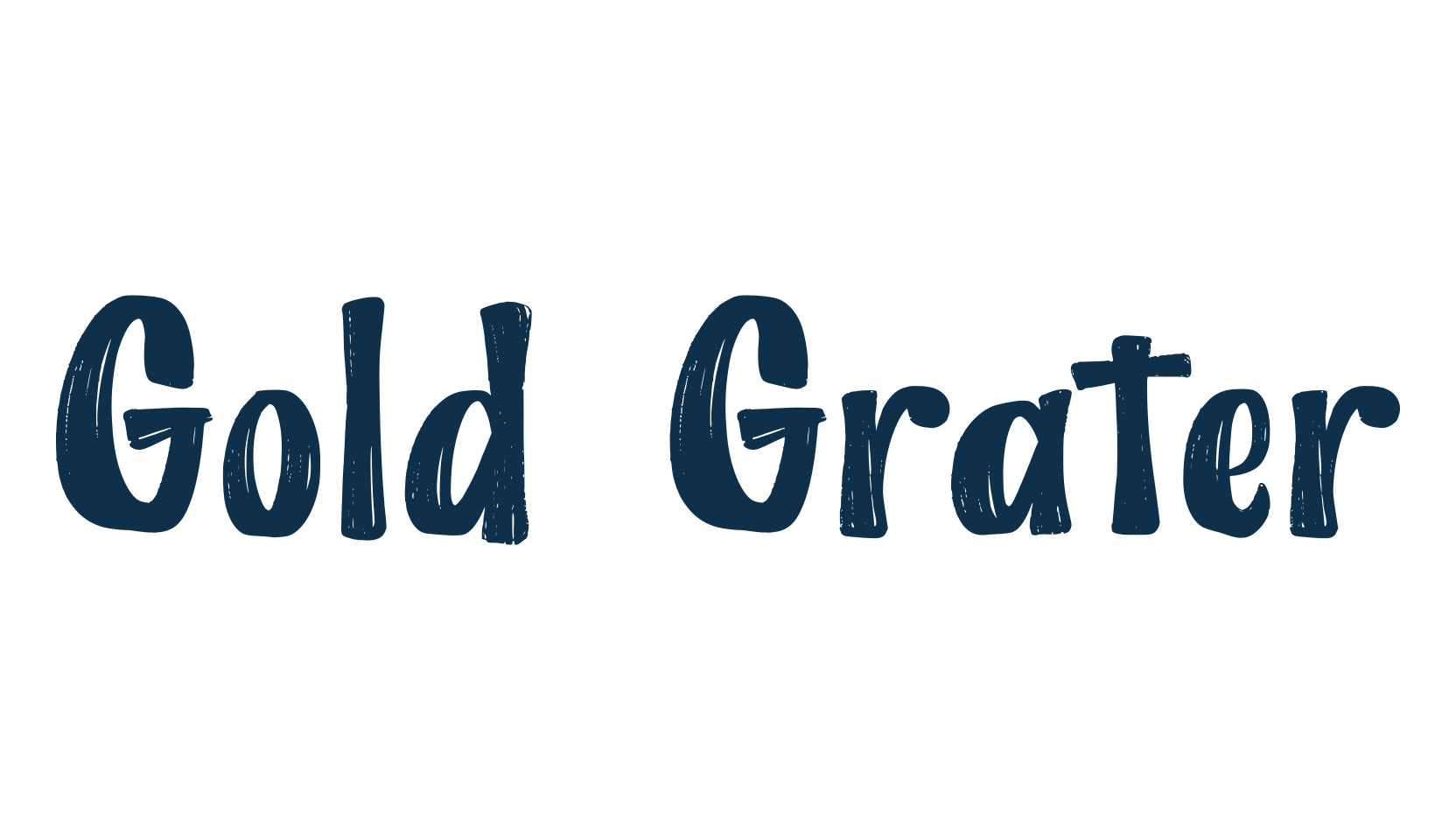 Gold Grater, cartoon font preview