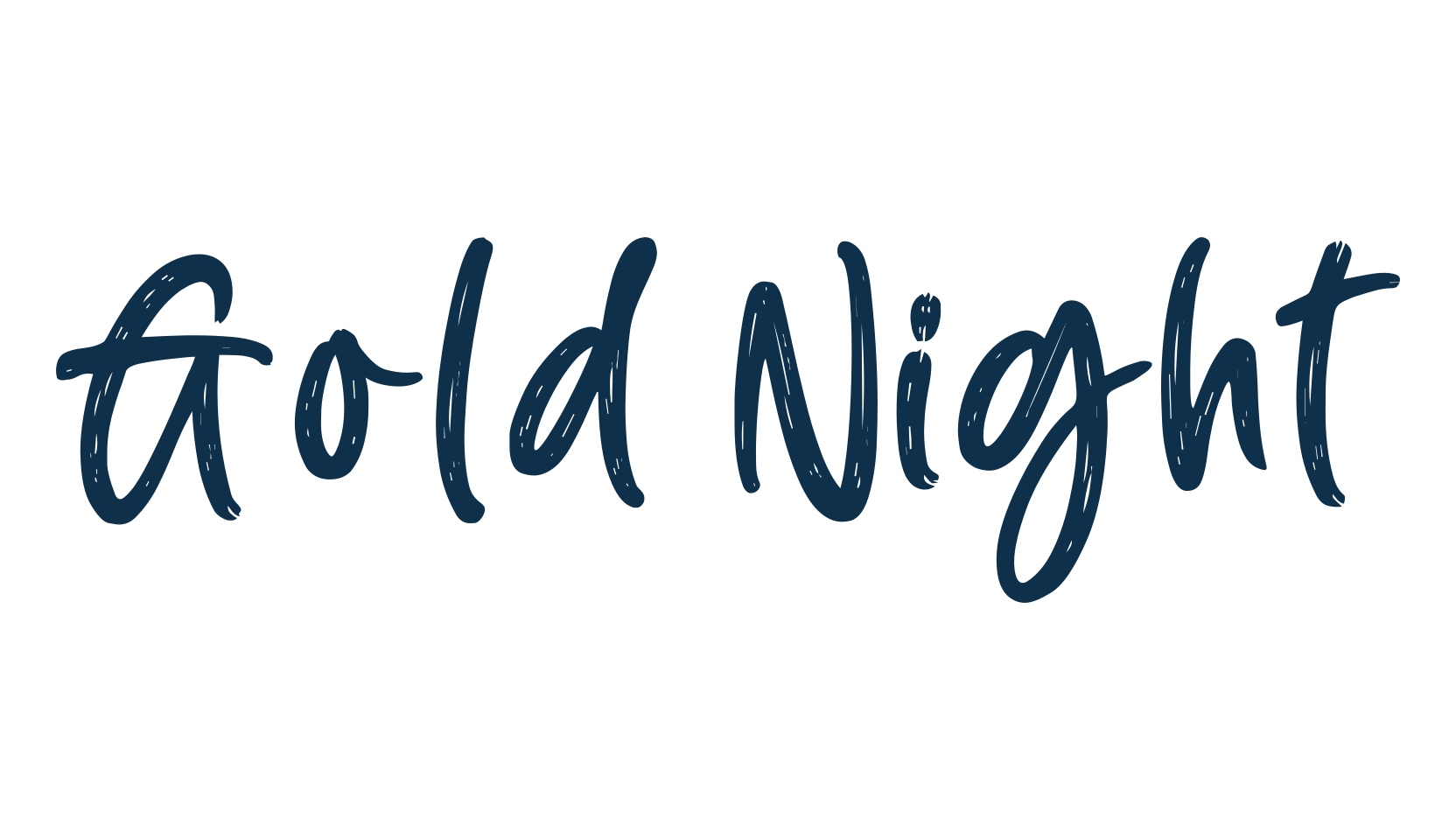 Gold Night, script brush fancy decorative calligraphy font preview