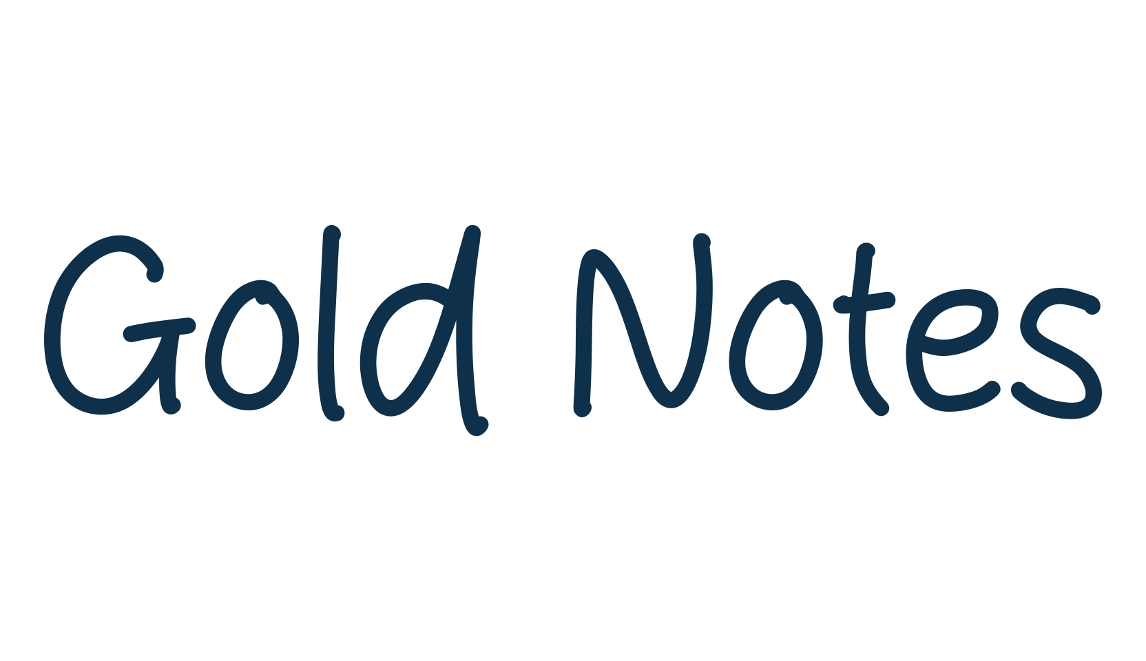 Gold Notes, handwriting font preview