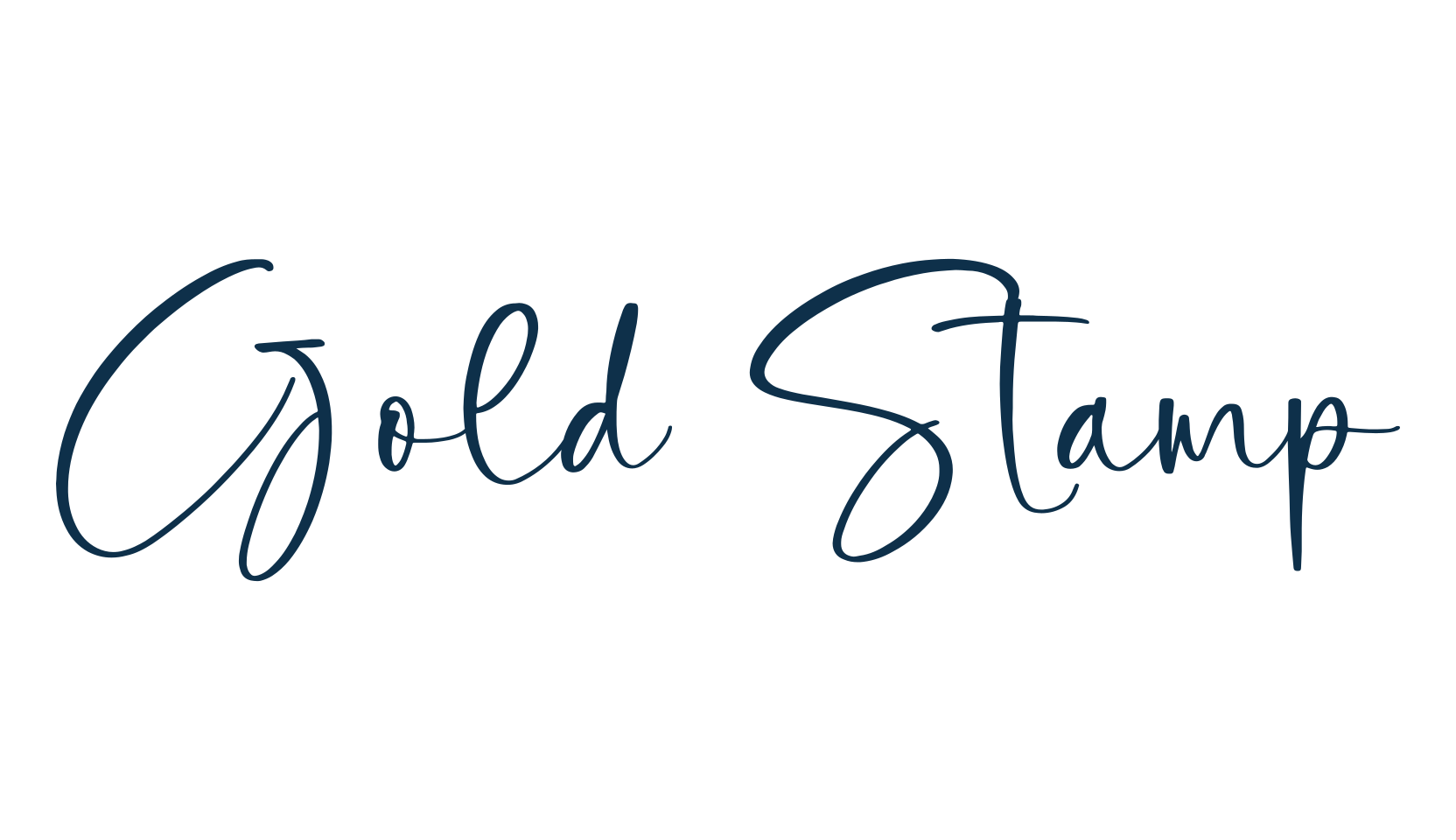 Gold Stamp, script handwritten fancy decorative calligraphy font preview