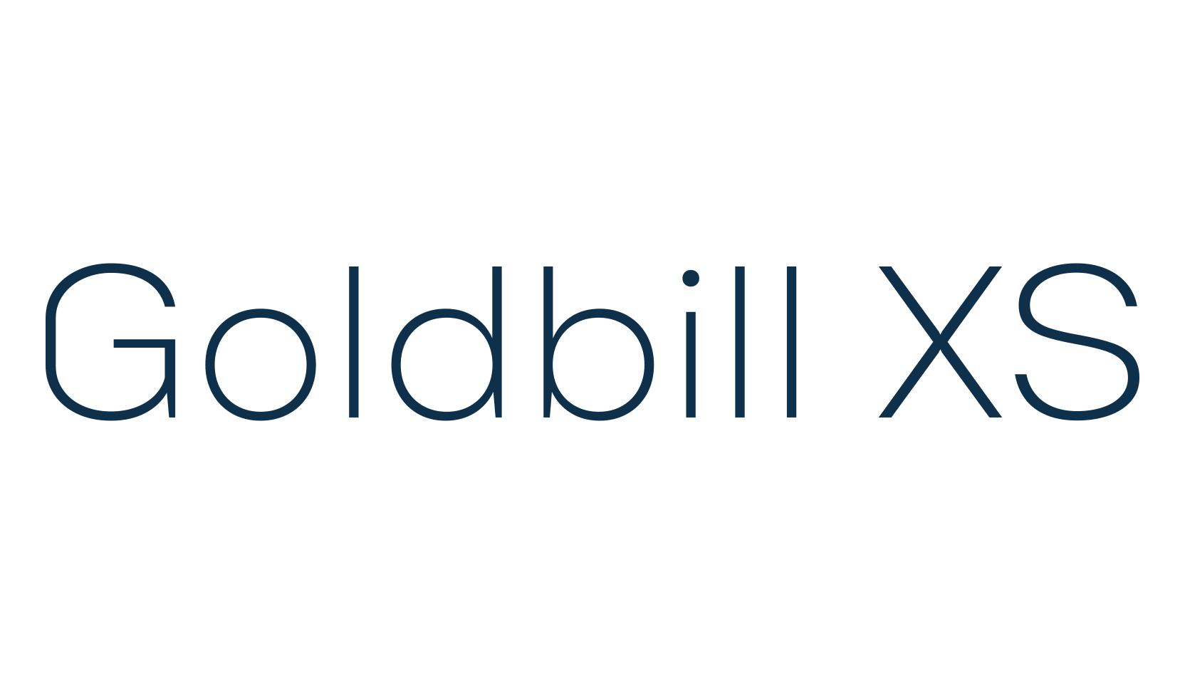Goldbill XS, basic sans serif font preview