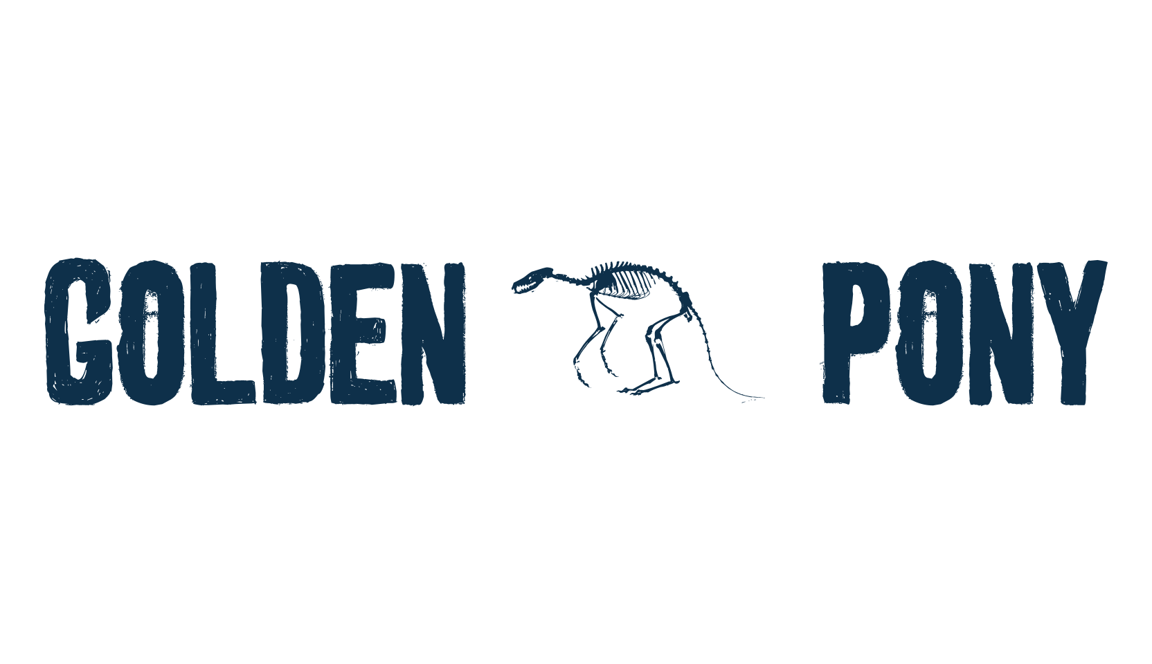 Golden 0 Pony, eroded font preview