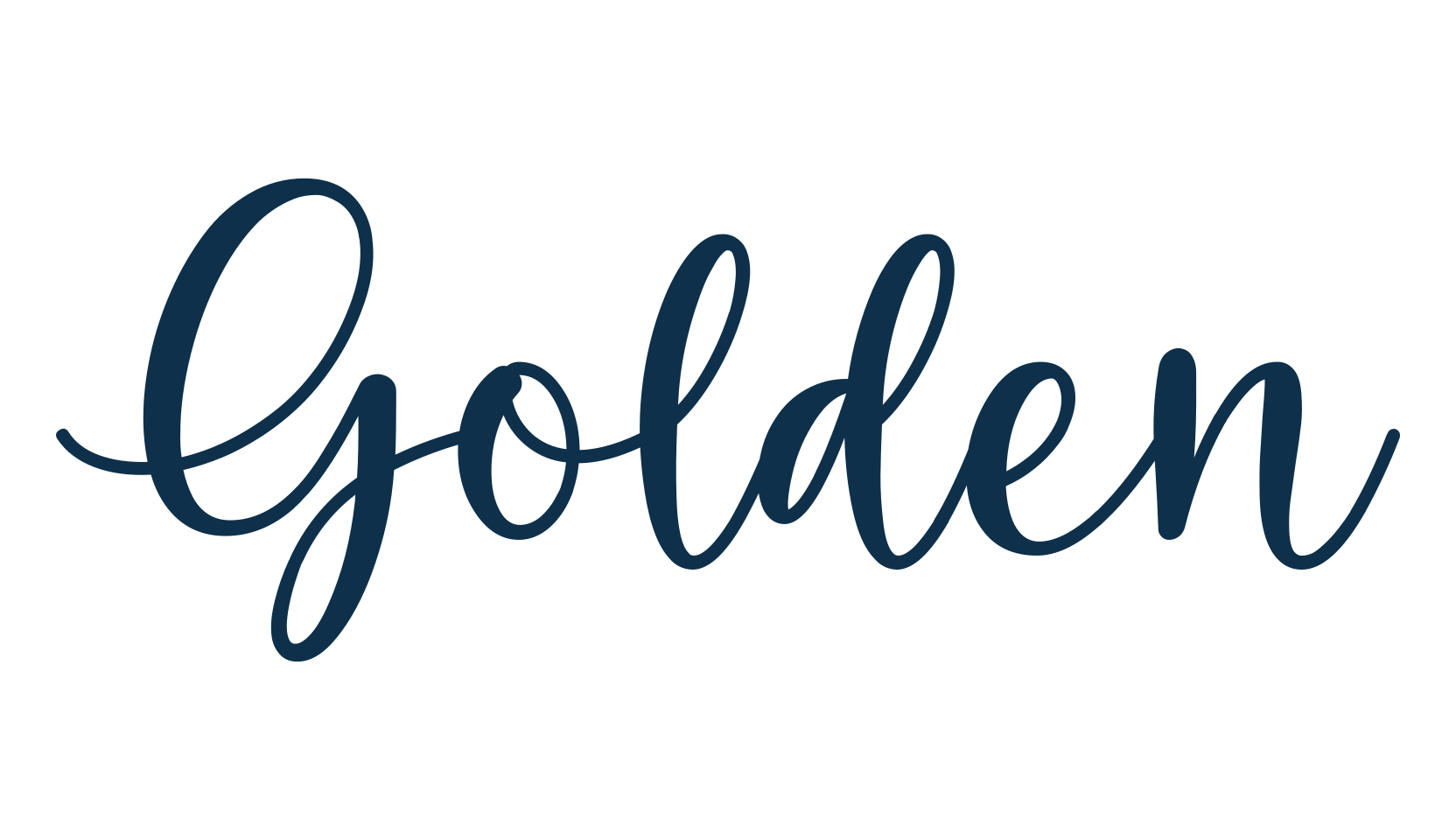 Golden (golden-4), calligraphy font preview