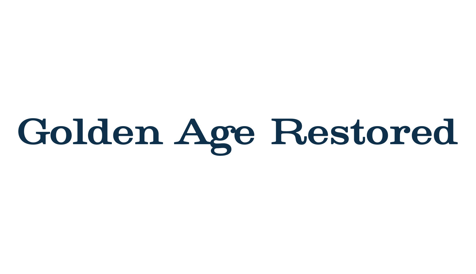 Golden Age Restored, basic serif font preview