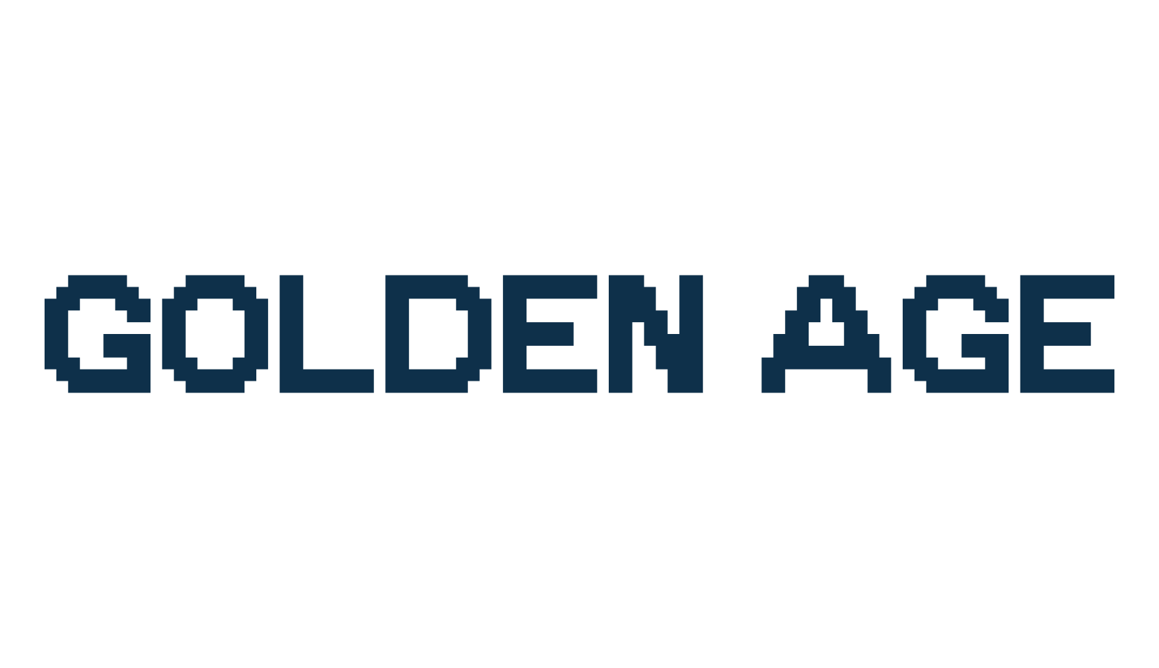 Golden Age, techno square sci-fi font preview
