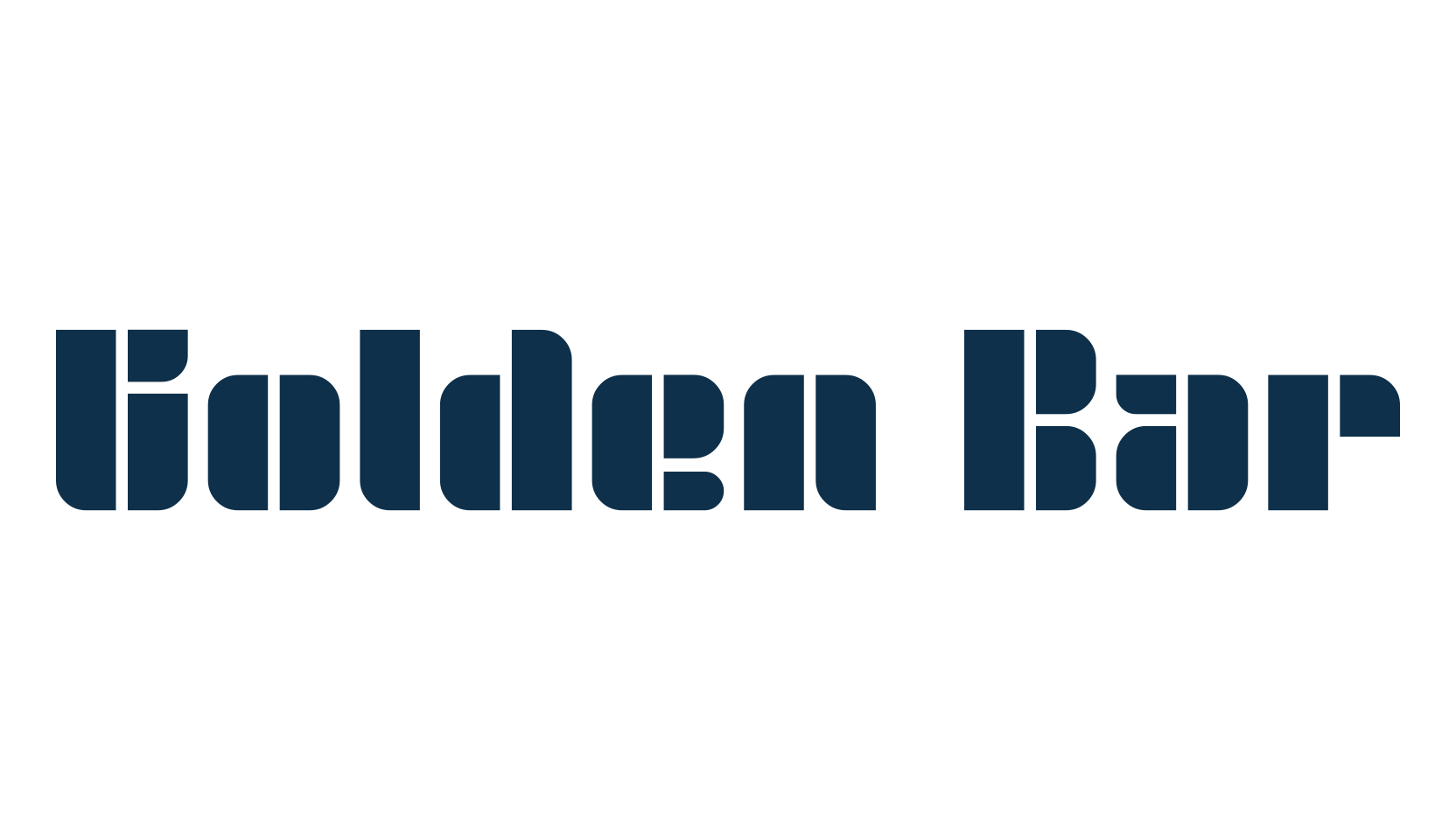 Golden Bar, fancy various techno sci-fi font preview