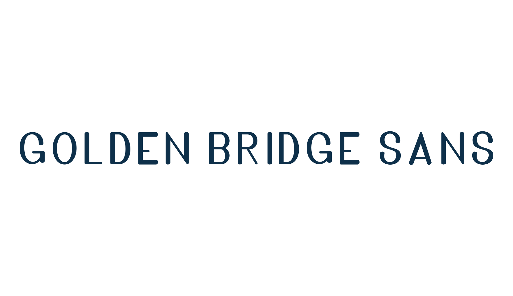 Golden Bridge Sans, basic sans serif font preview