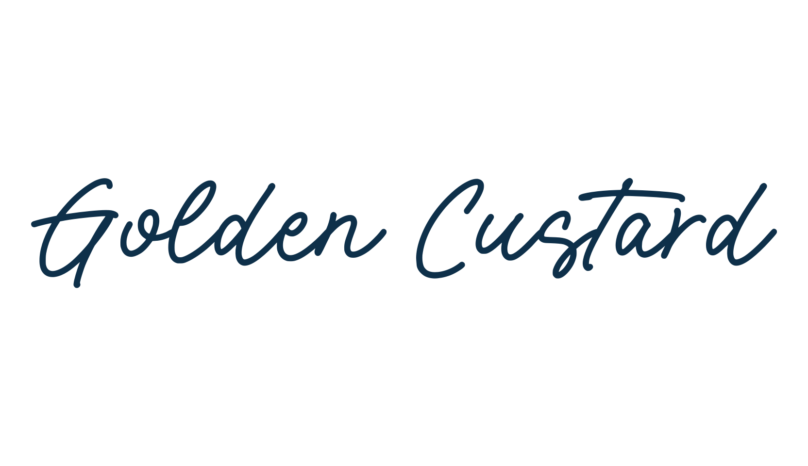 Golden Custard, script handwritten fancy decorative calligraphy font preview